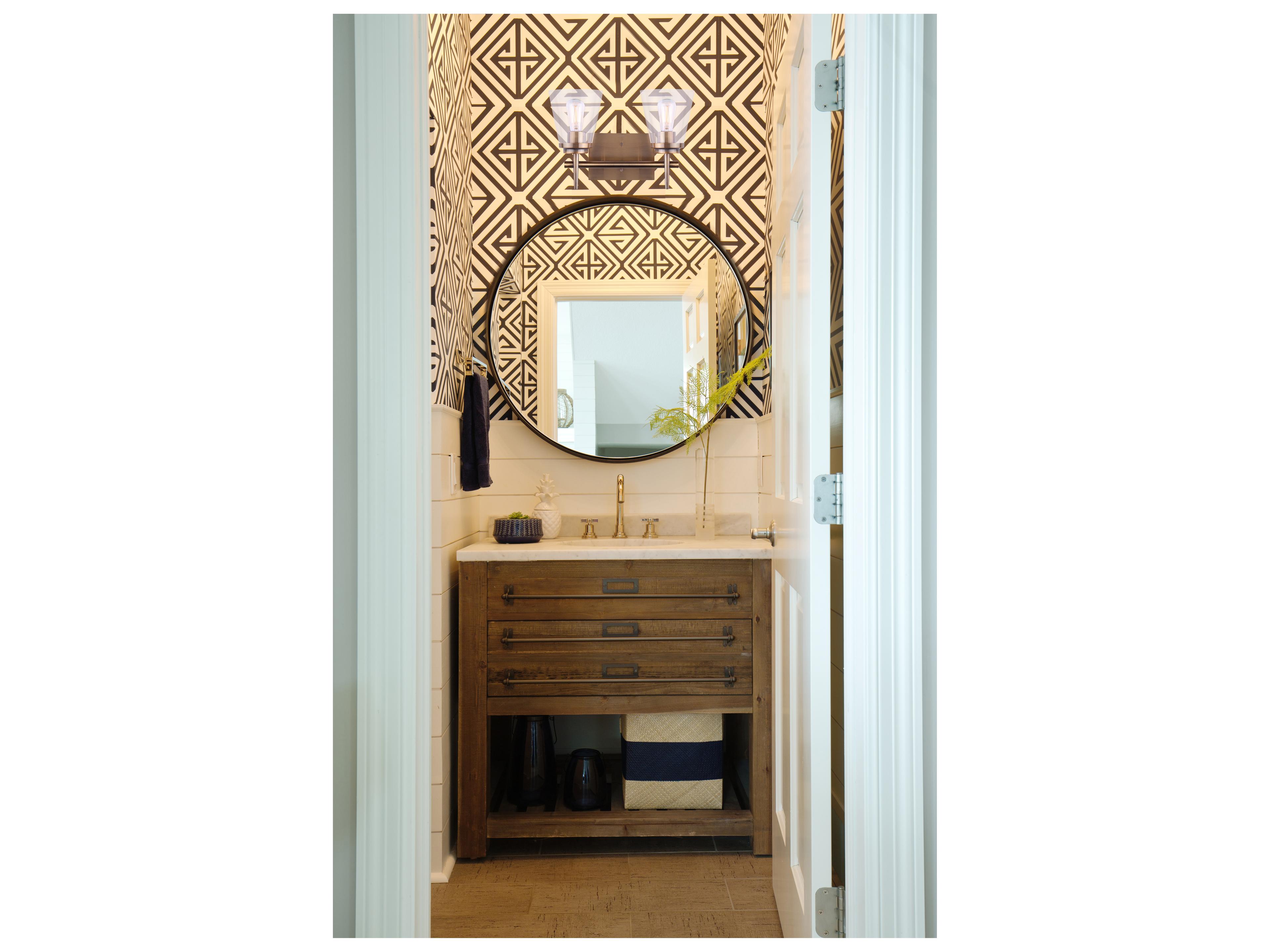 Canarm Perla 2 -light Gold Vanity Light