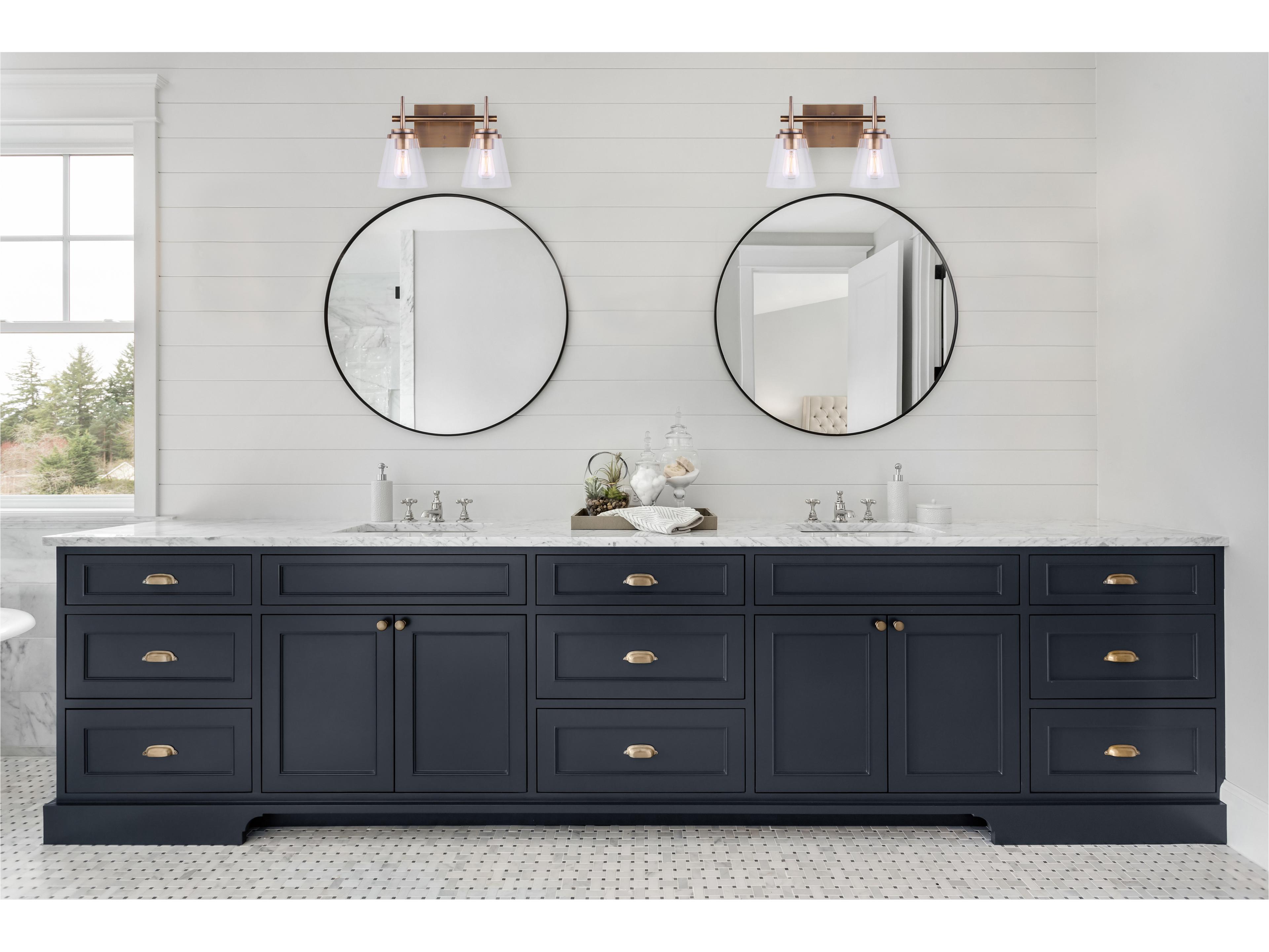 Canarm Perla 2 -light Gold Vanity Light