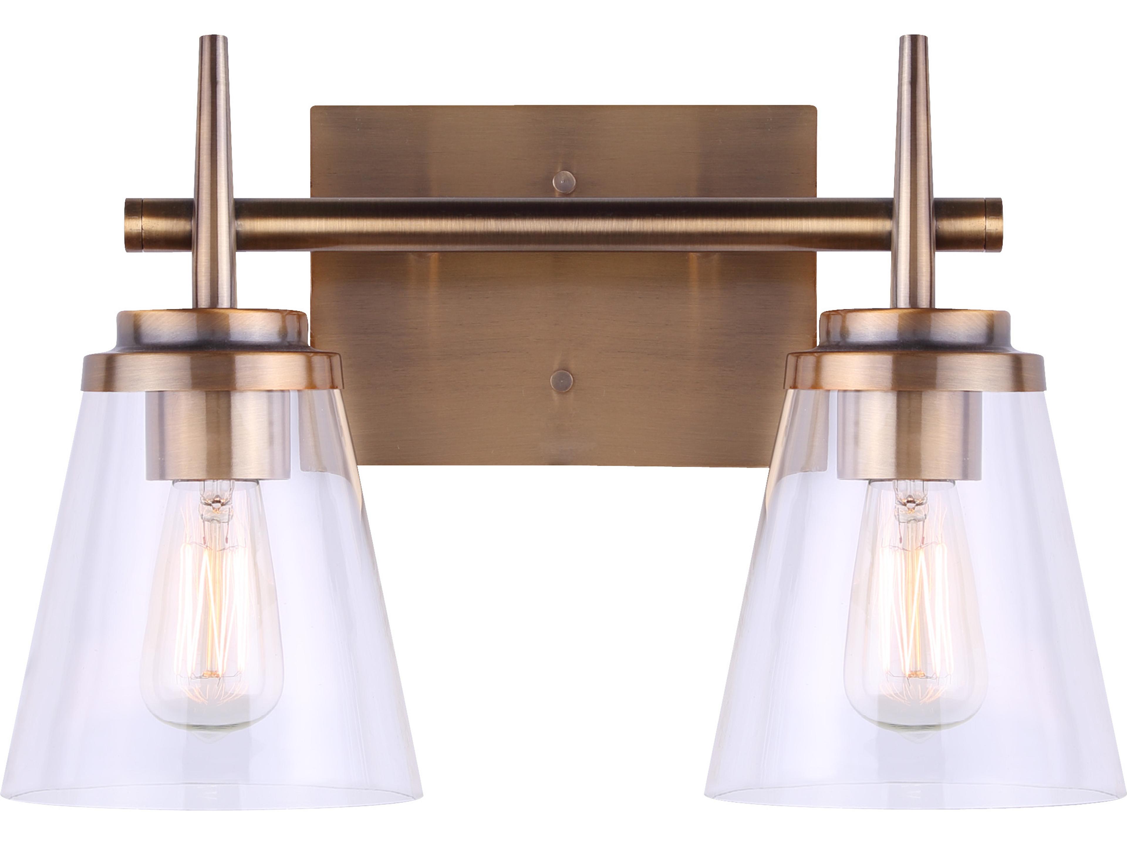 Canarm Perla 2 -light Gold Vanity Light
