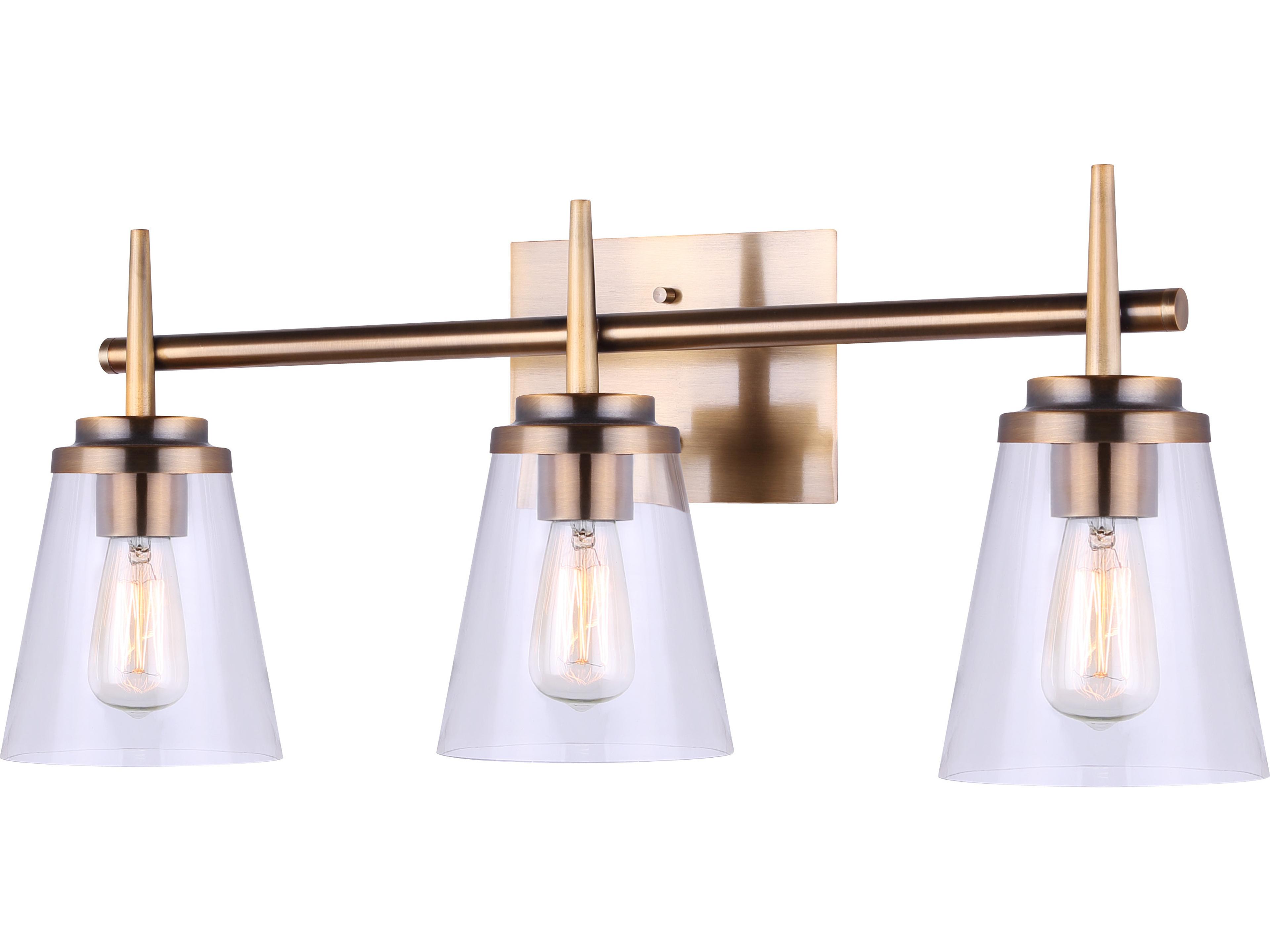 Perla 3 -light Gold Vanity Light