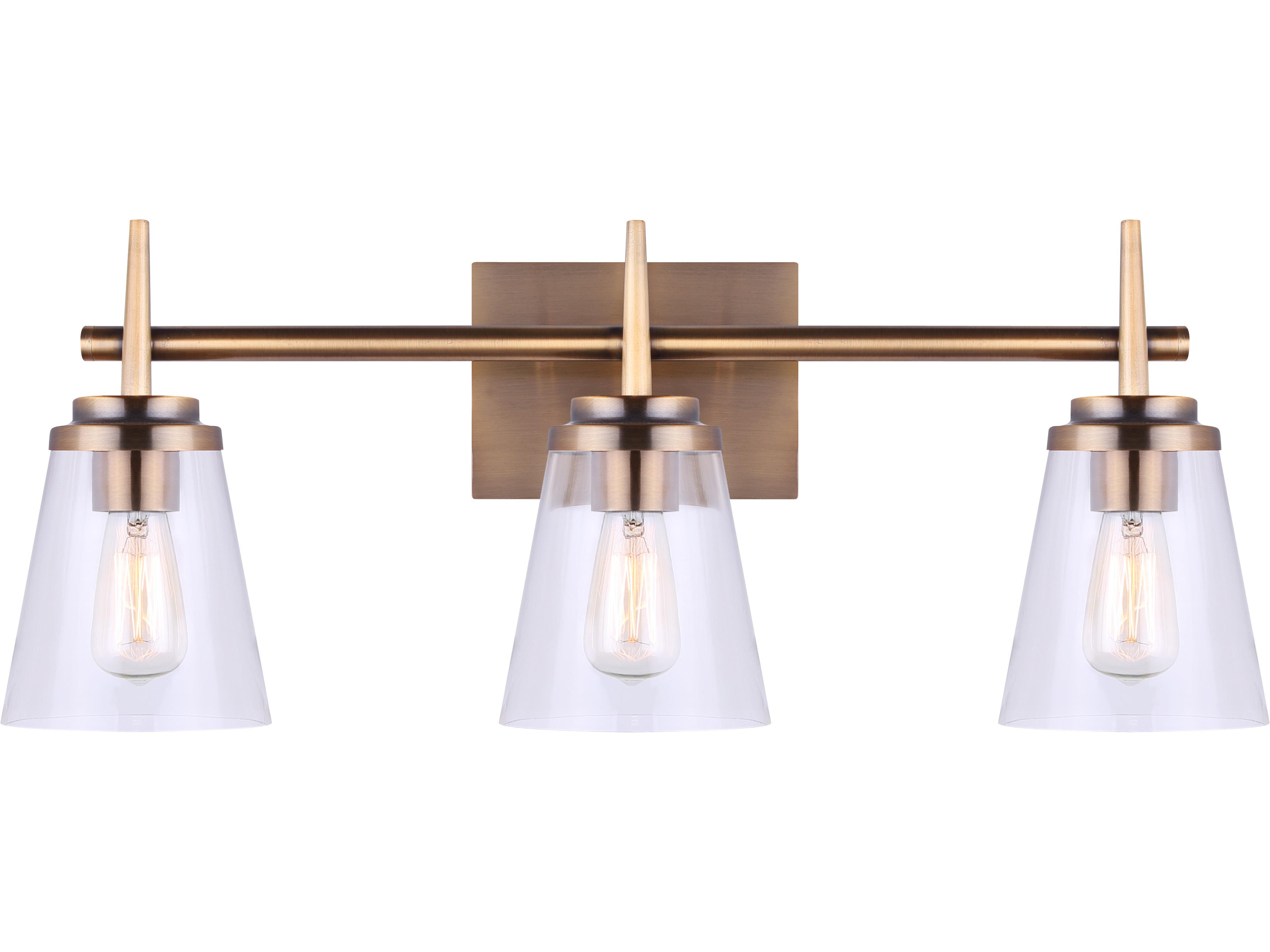 Canarm Perla 3 -light Gold Vanity Light
