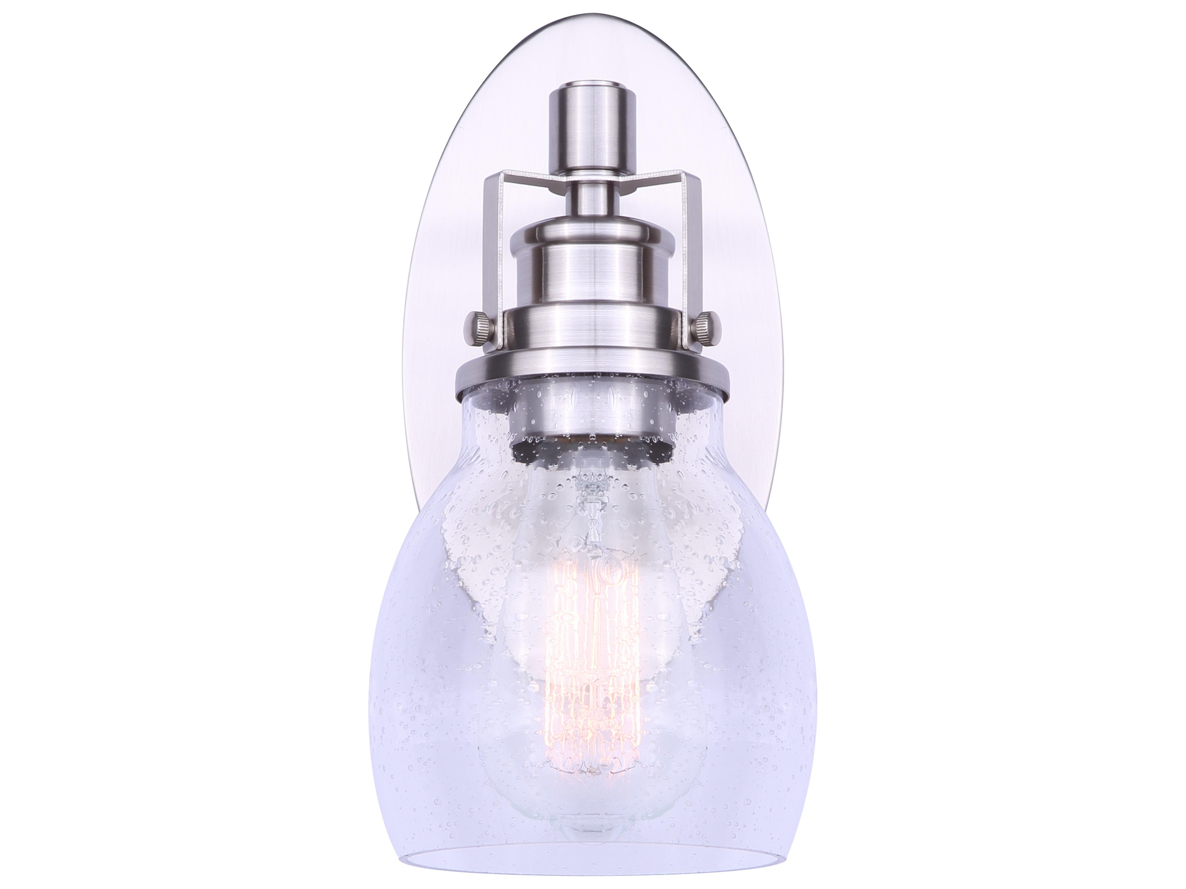 Canarm Carson 1 -light Nickel Vanity Light