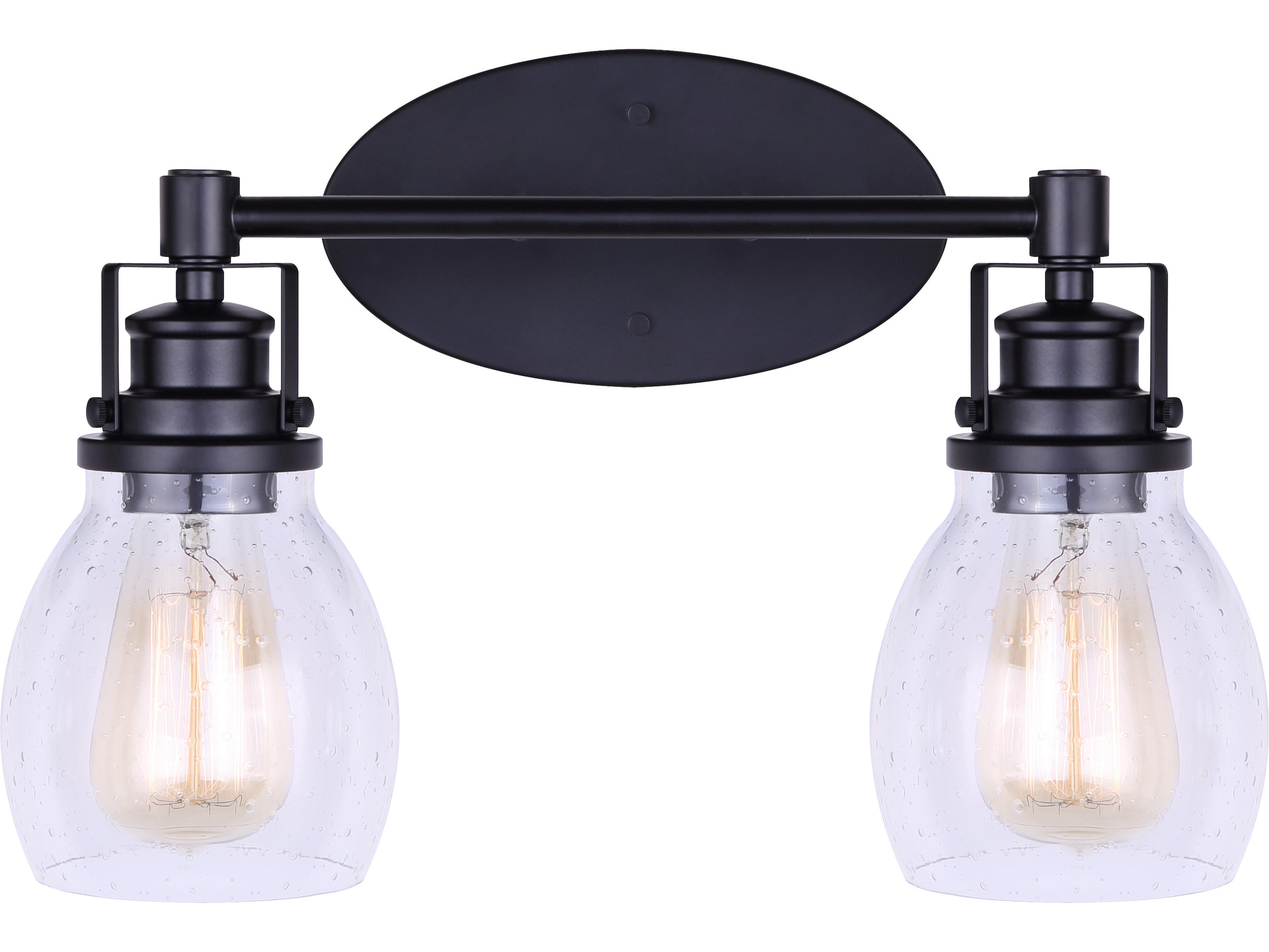 Carson 2 -light Black Vanity Light