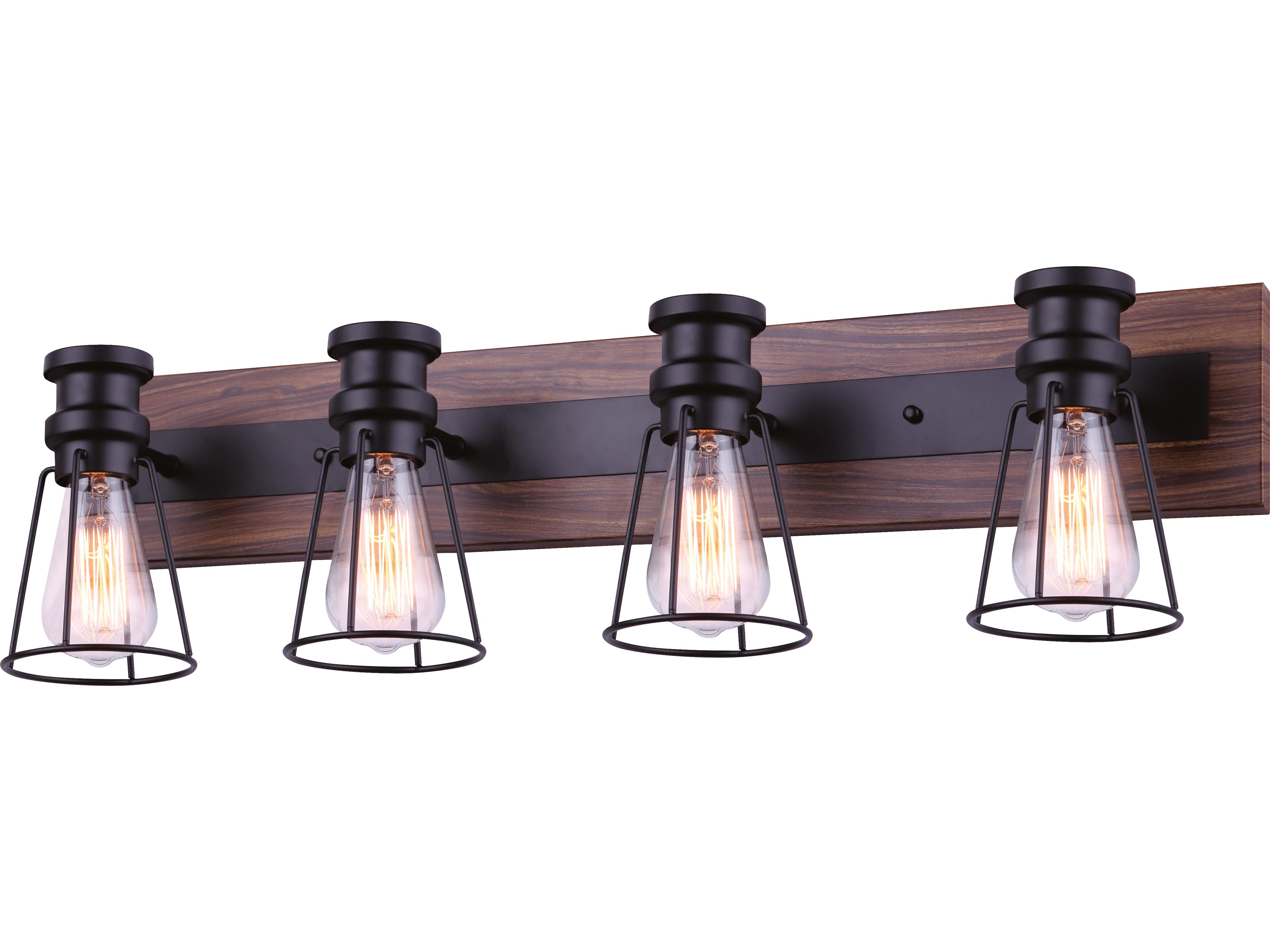 Blake 4 -light Black Vanity Light