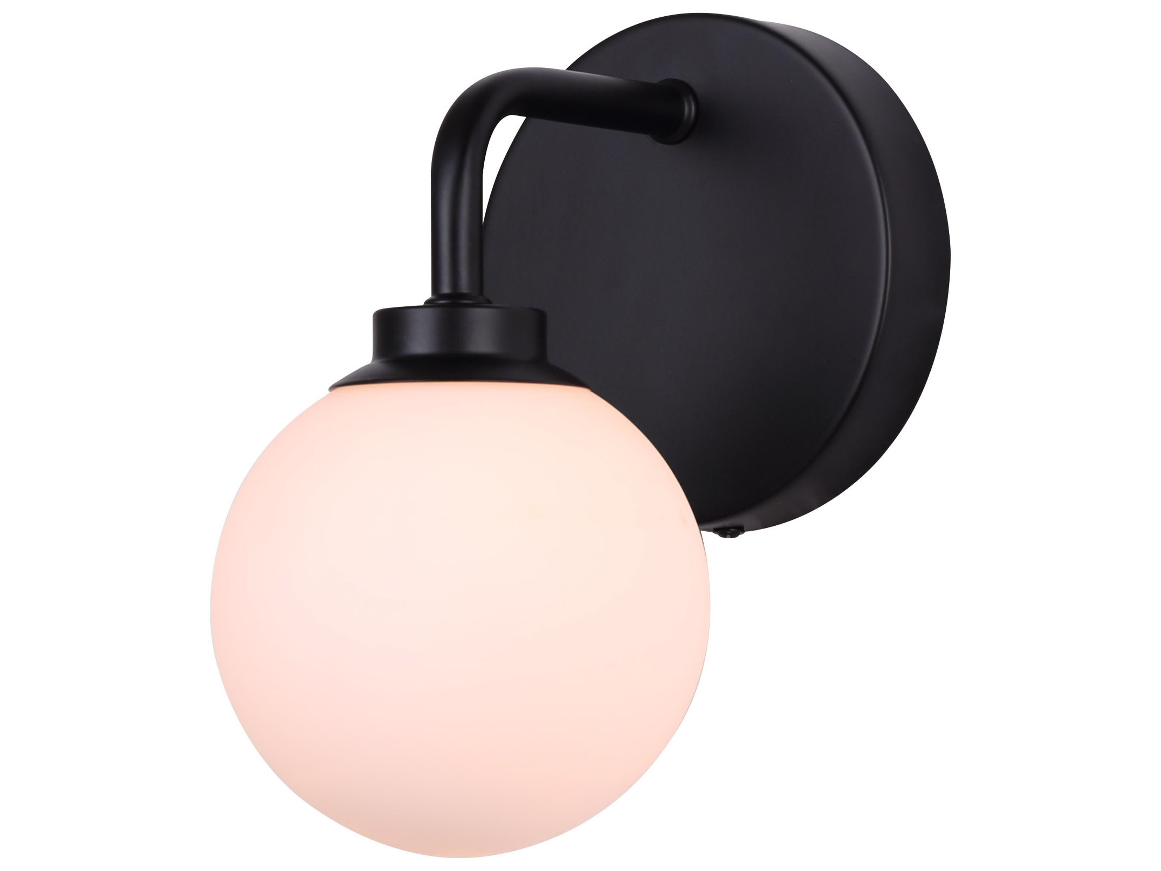 Asher 1 -light Black Wall Sconce