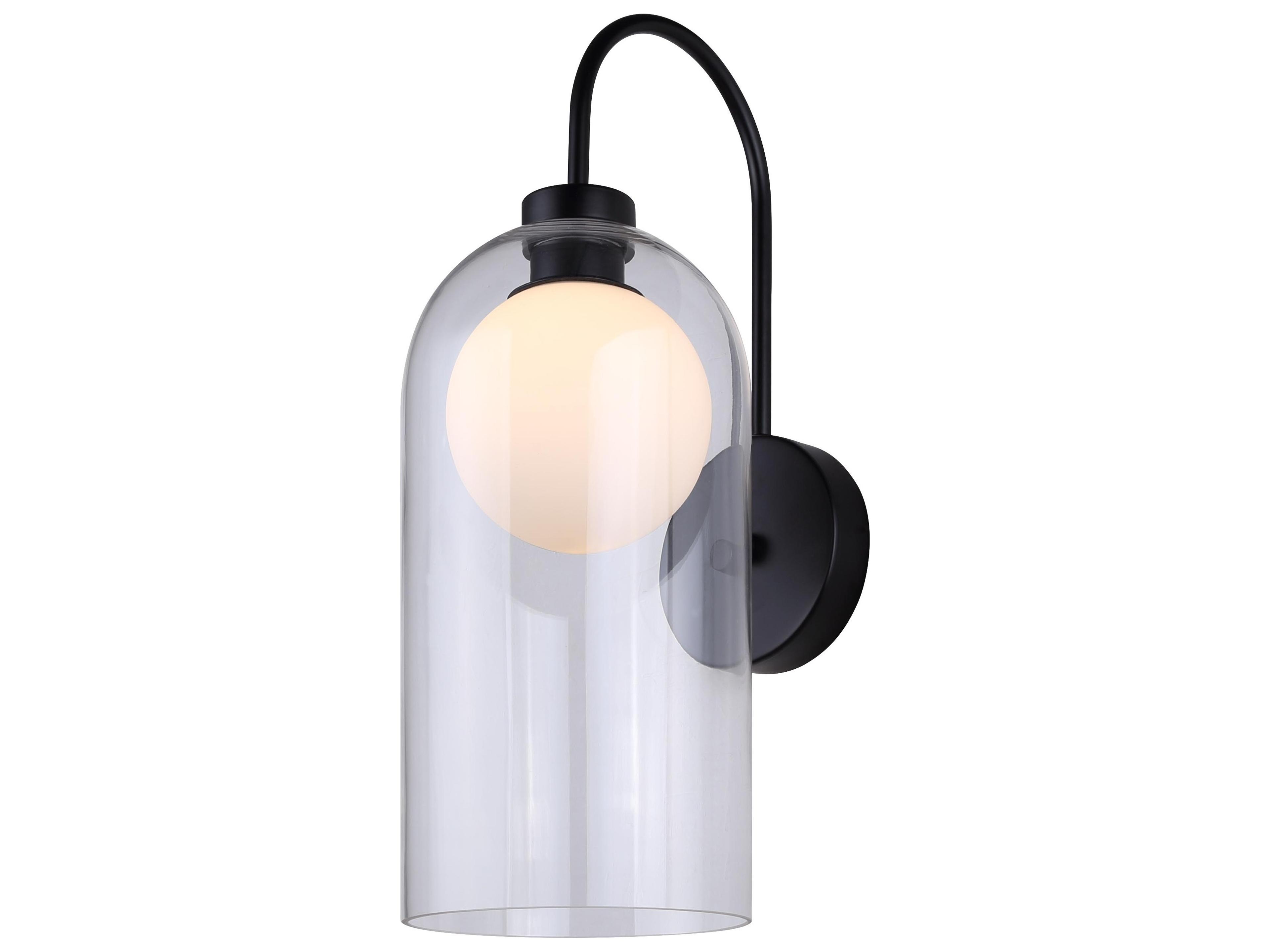 Pelia 1 -light Black Wall Sconce