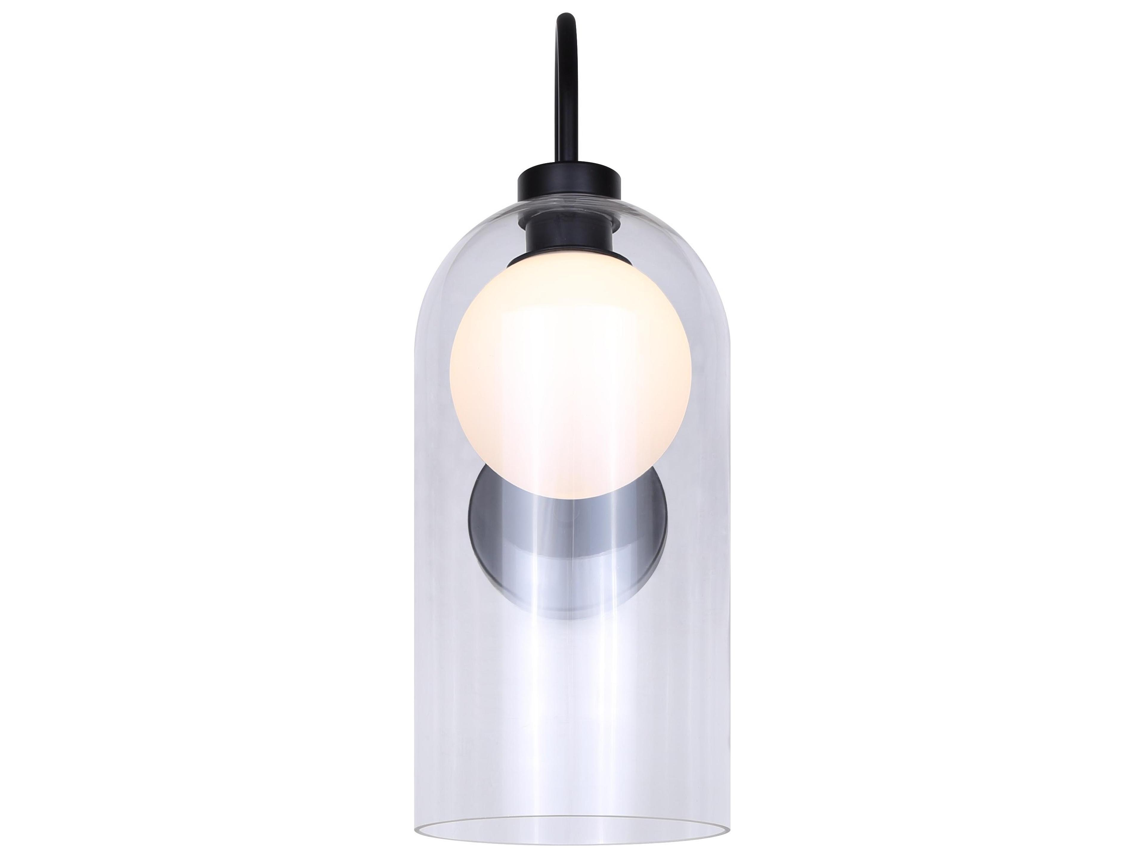 Canarm Pelia 1 -light Black Wall Sconce