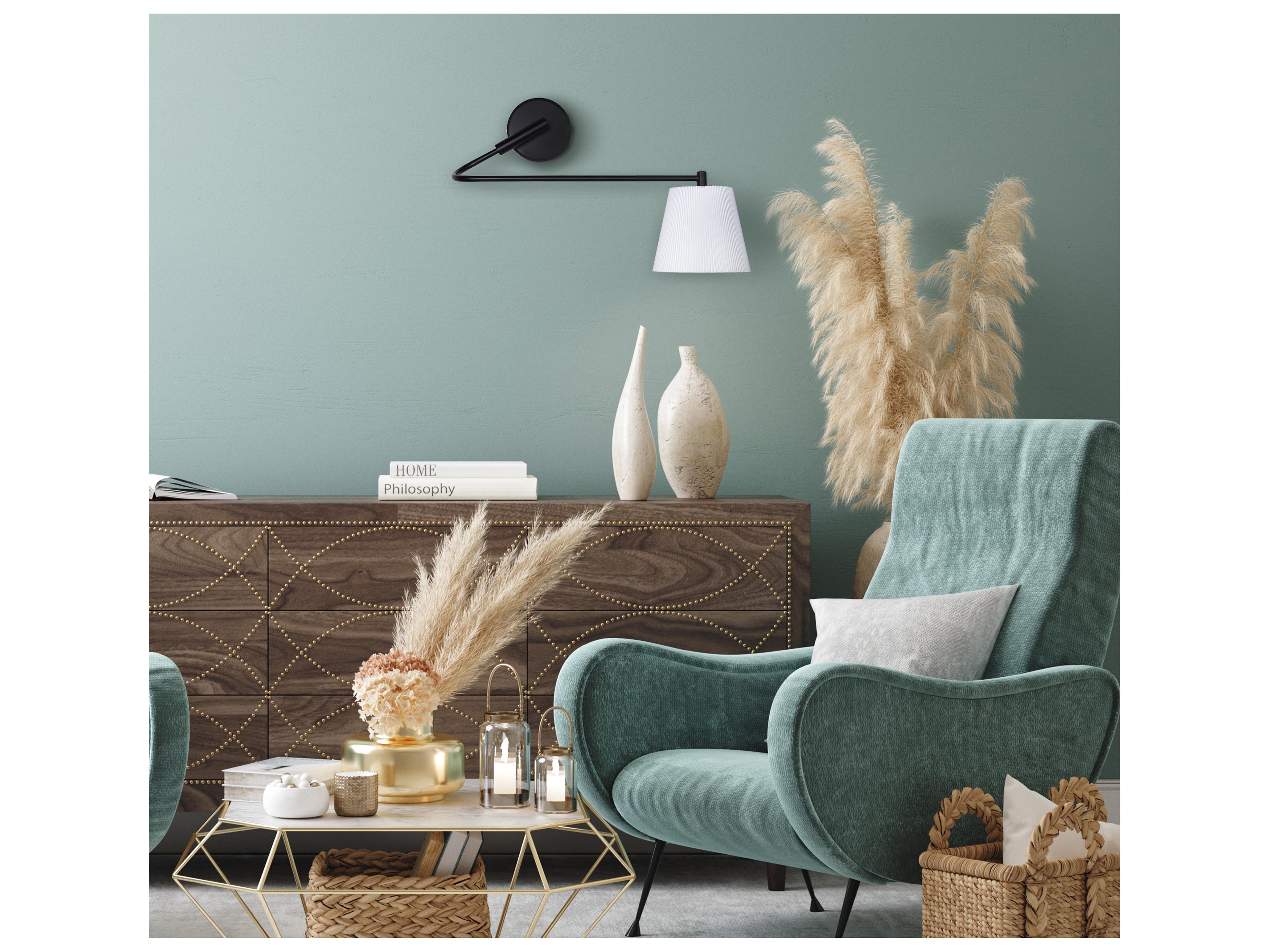 Canarm Aspen 1 -light Black Wall Sconce