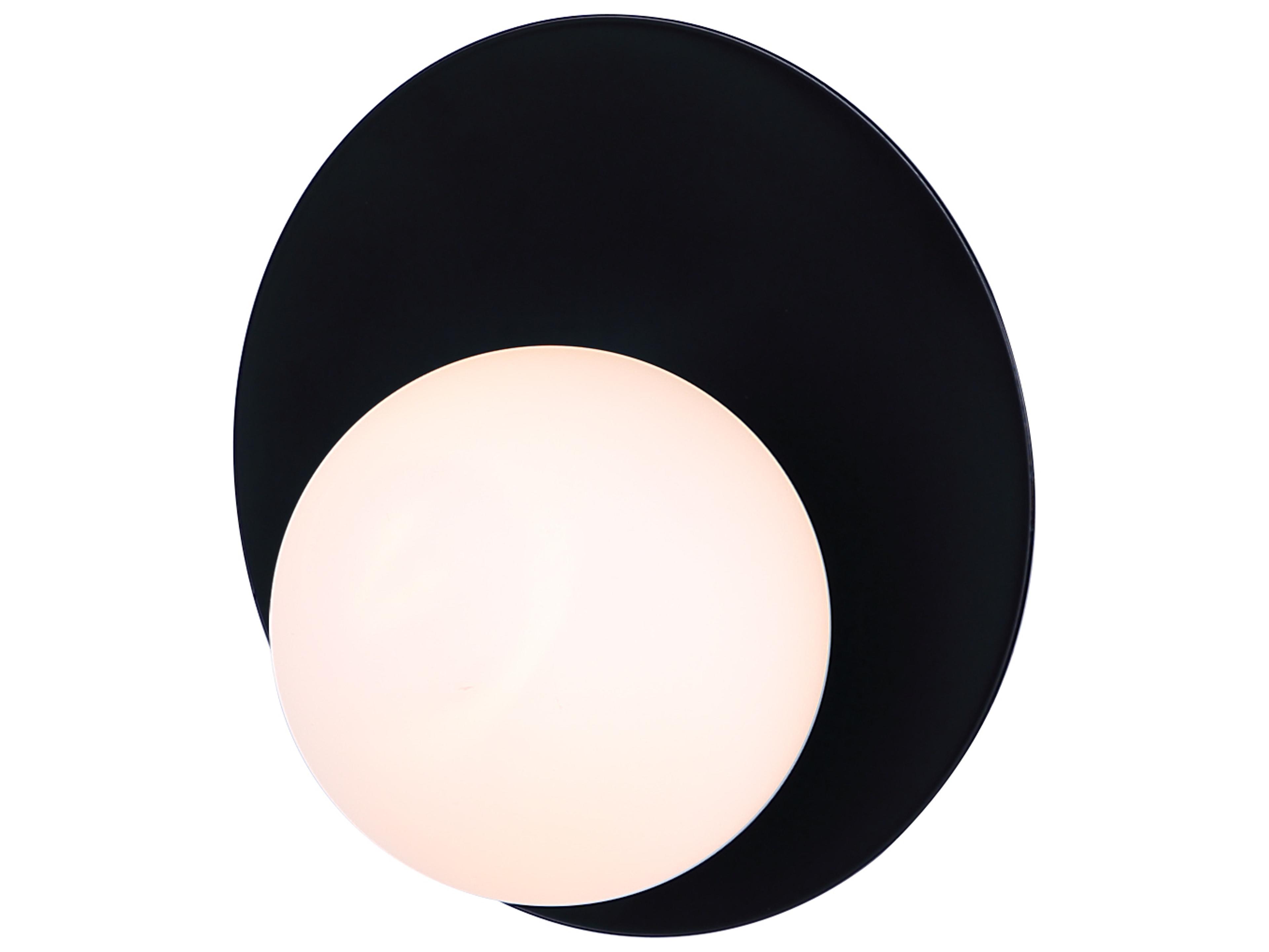 Mesa 1 -light Black Wall Sconce