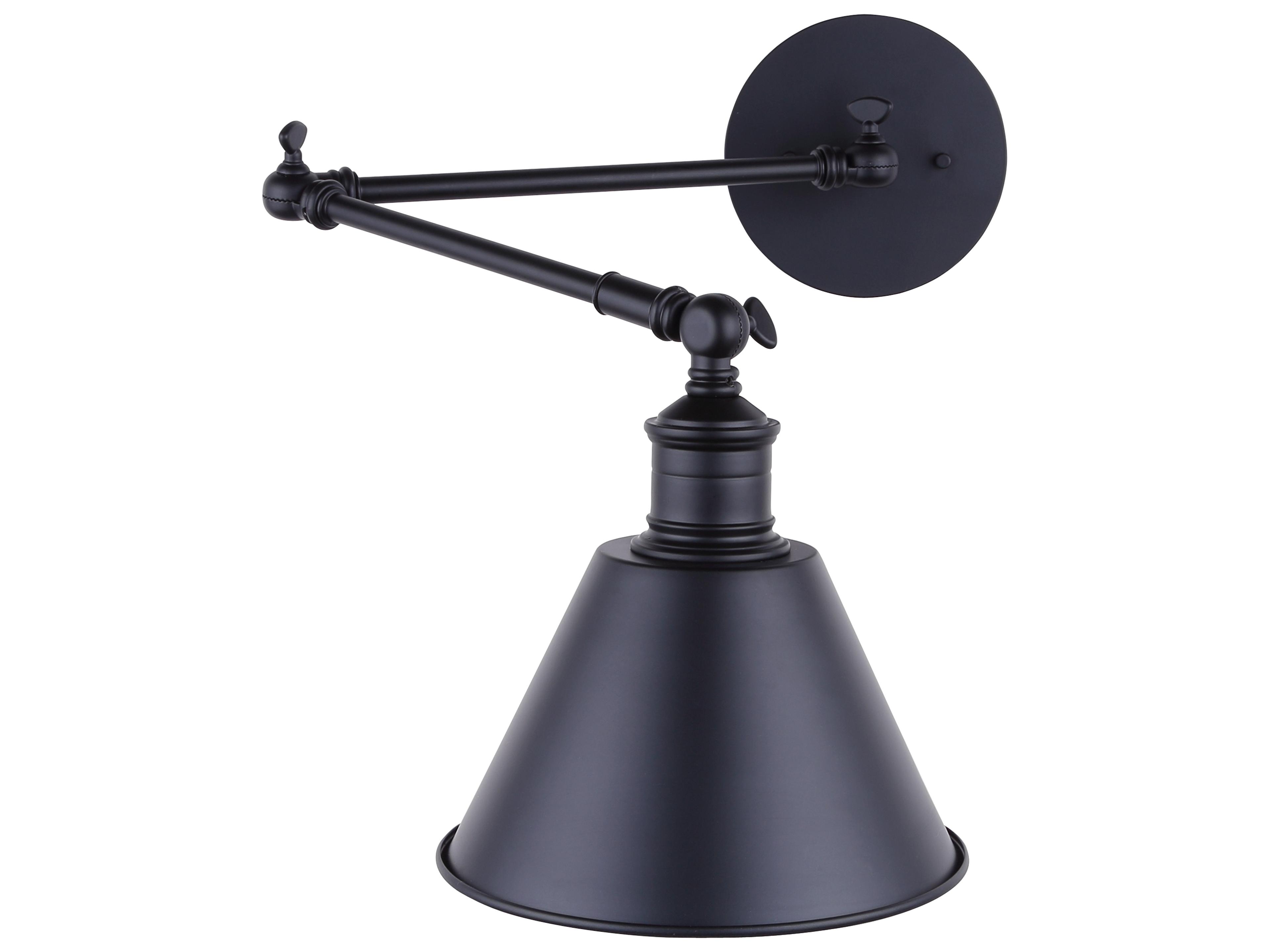 Canarm Morocco 1 -light Black Wall Sconce