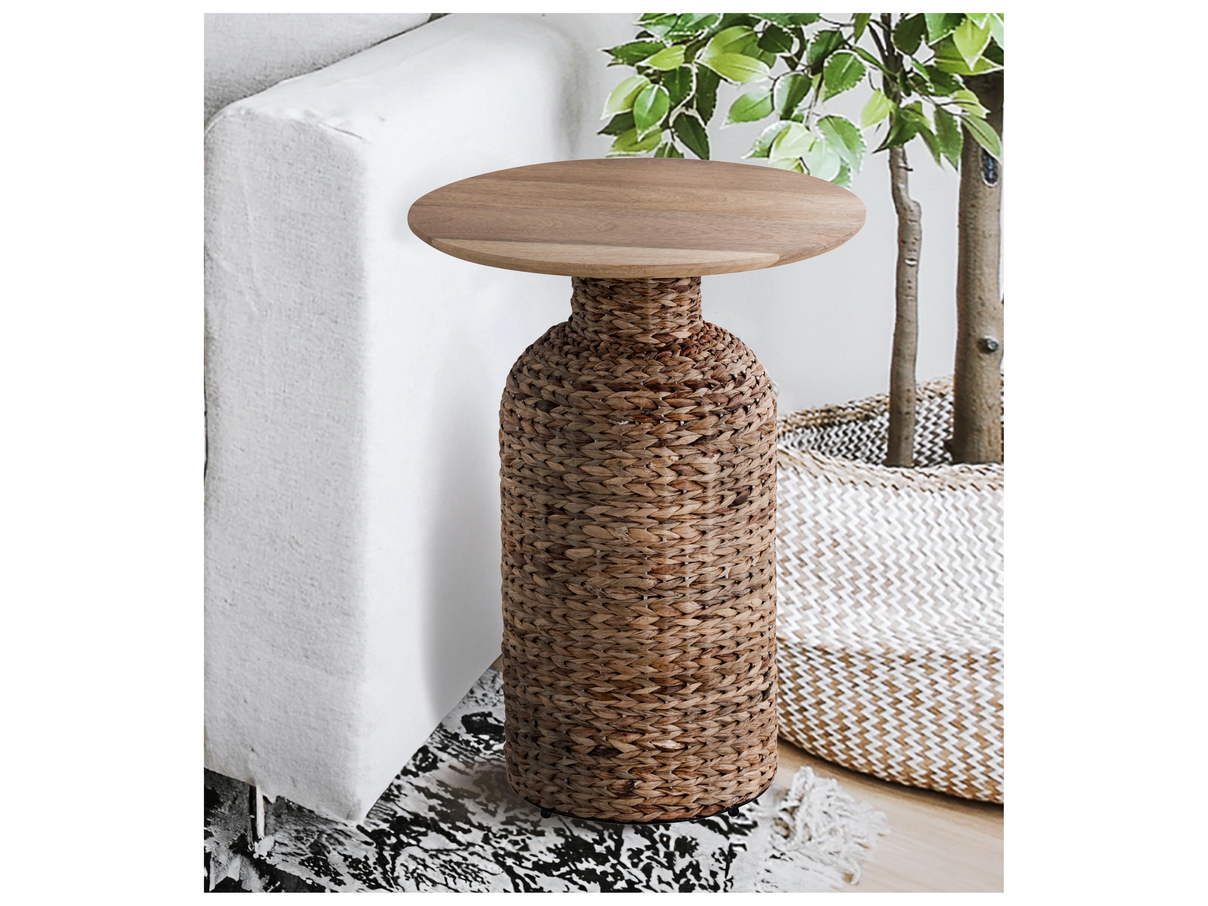 Canarm Round Wood End Table