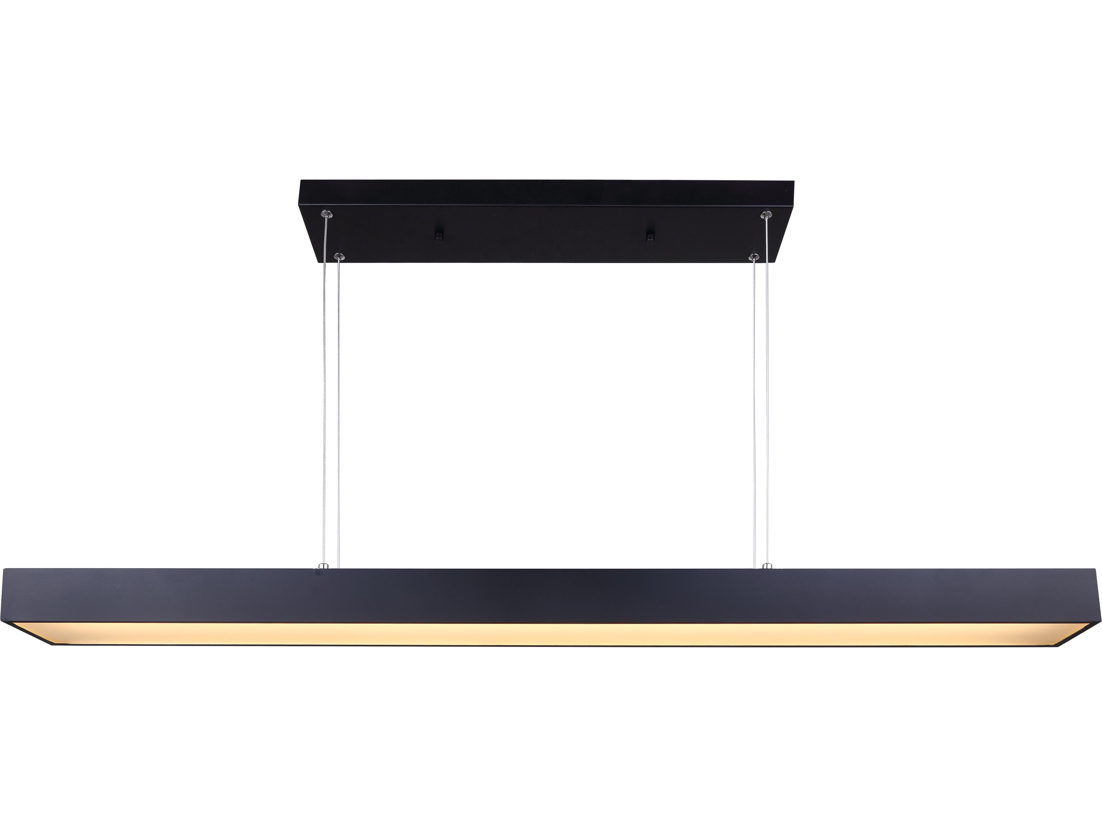 Jaco Black LED Linear Island Pendant