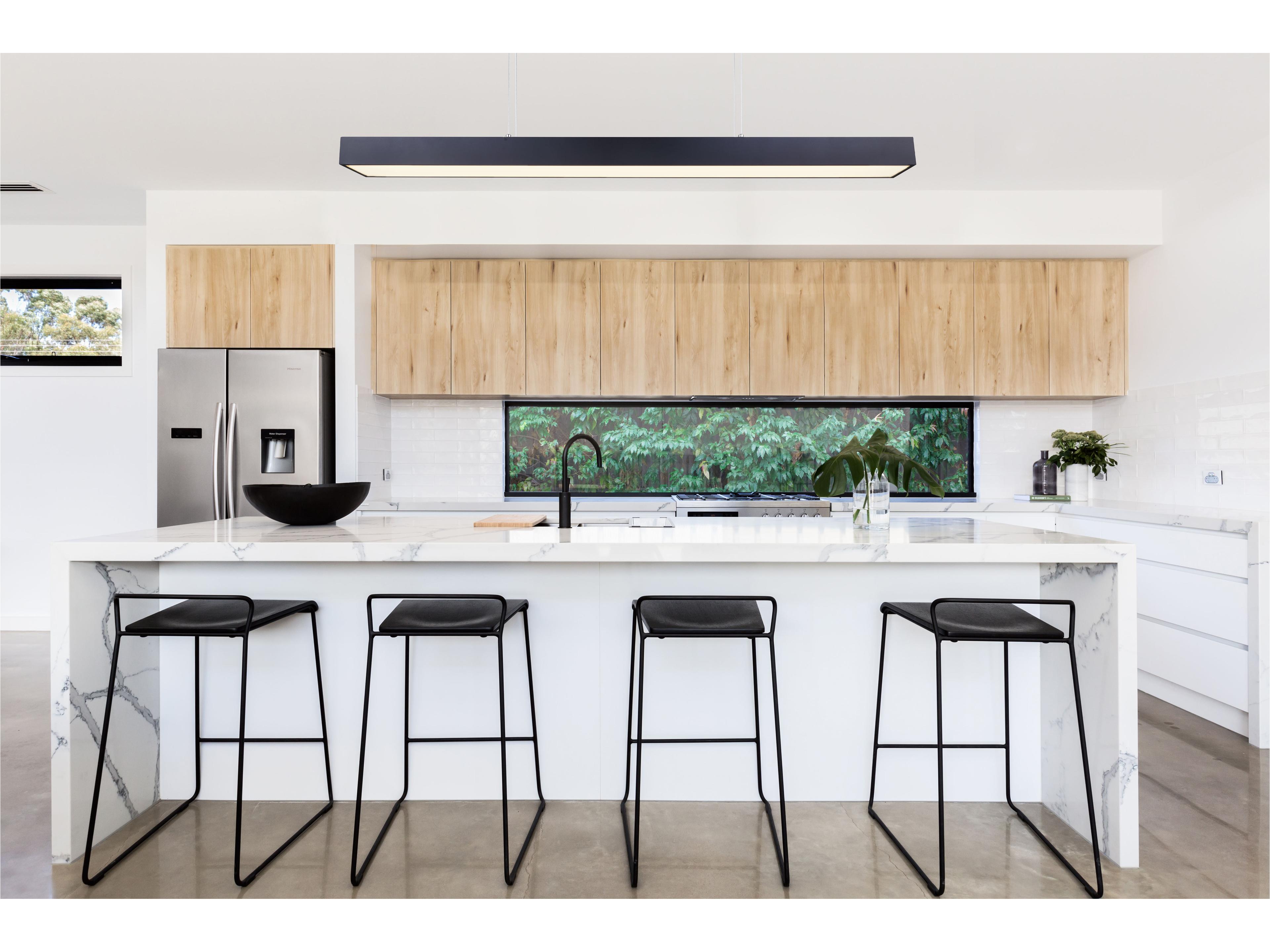 Canarm Jaco Black LED Linear Island Pendant