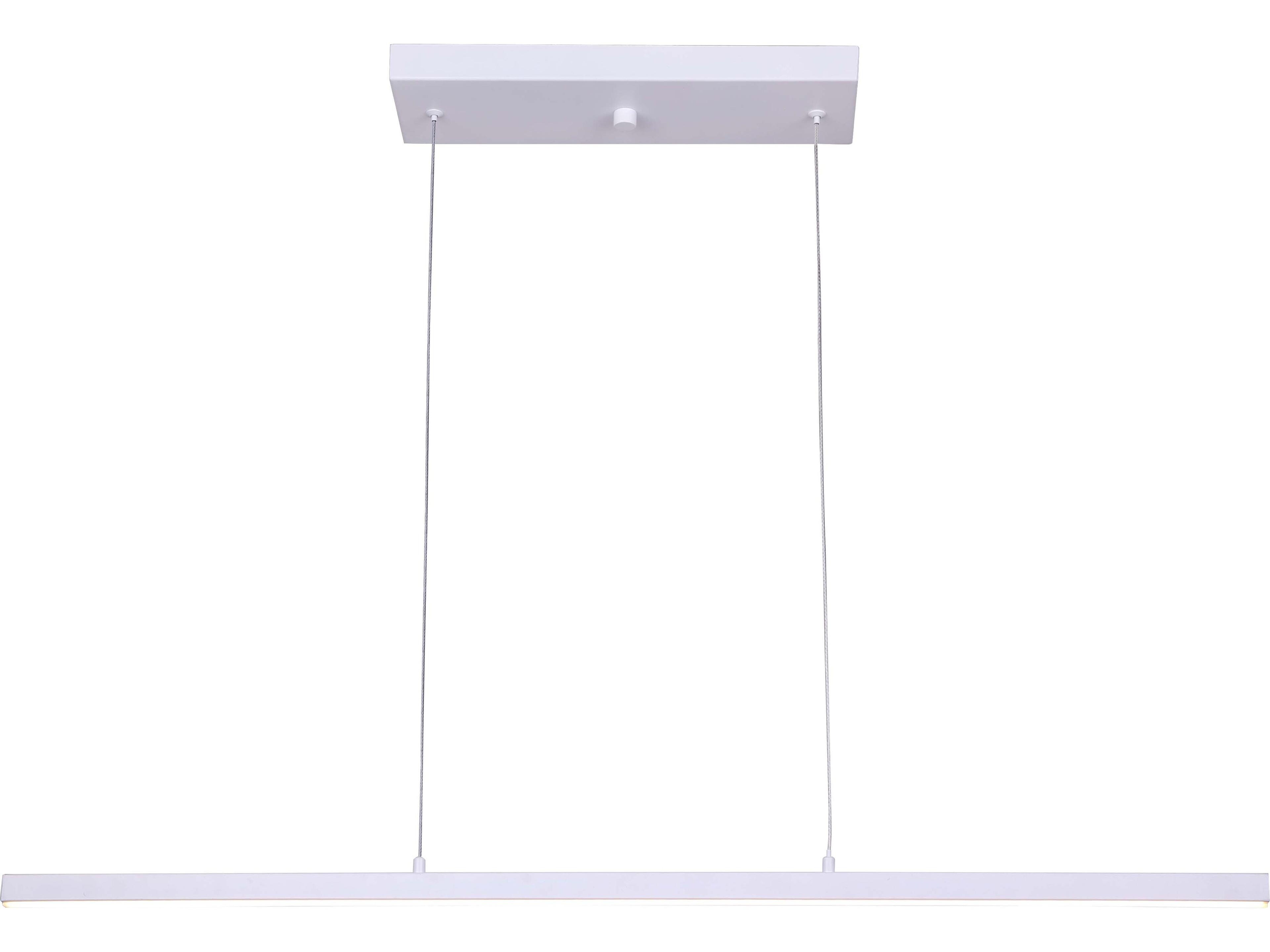 Maxton 1 -light White LED Linear Island Pendant