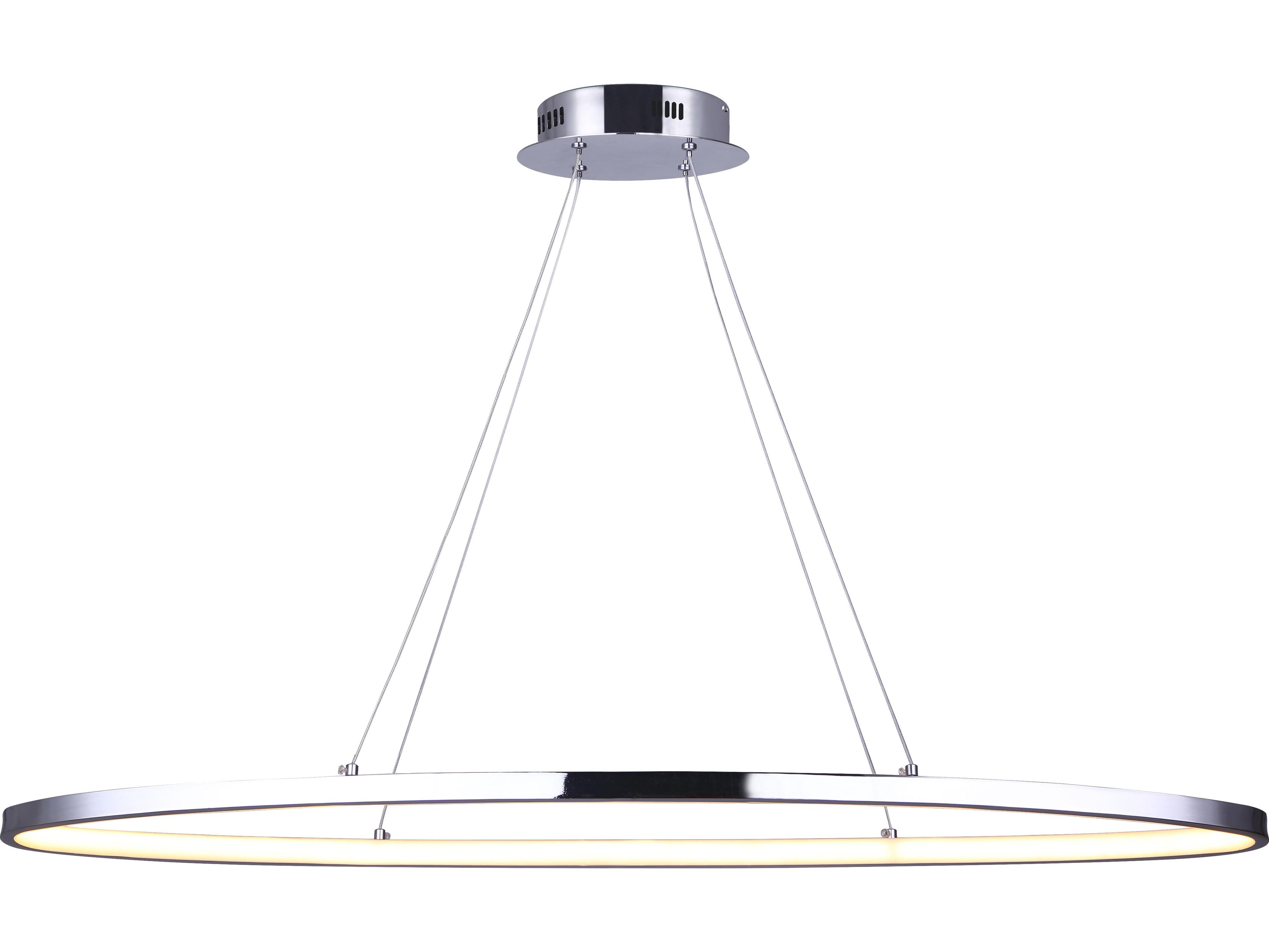 Laila 1 -light Chrome LED Round Mini Pendant