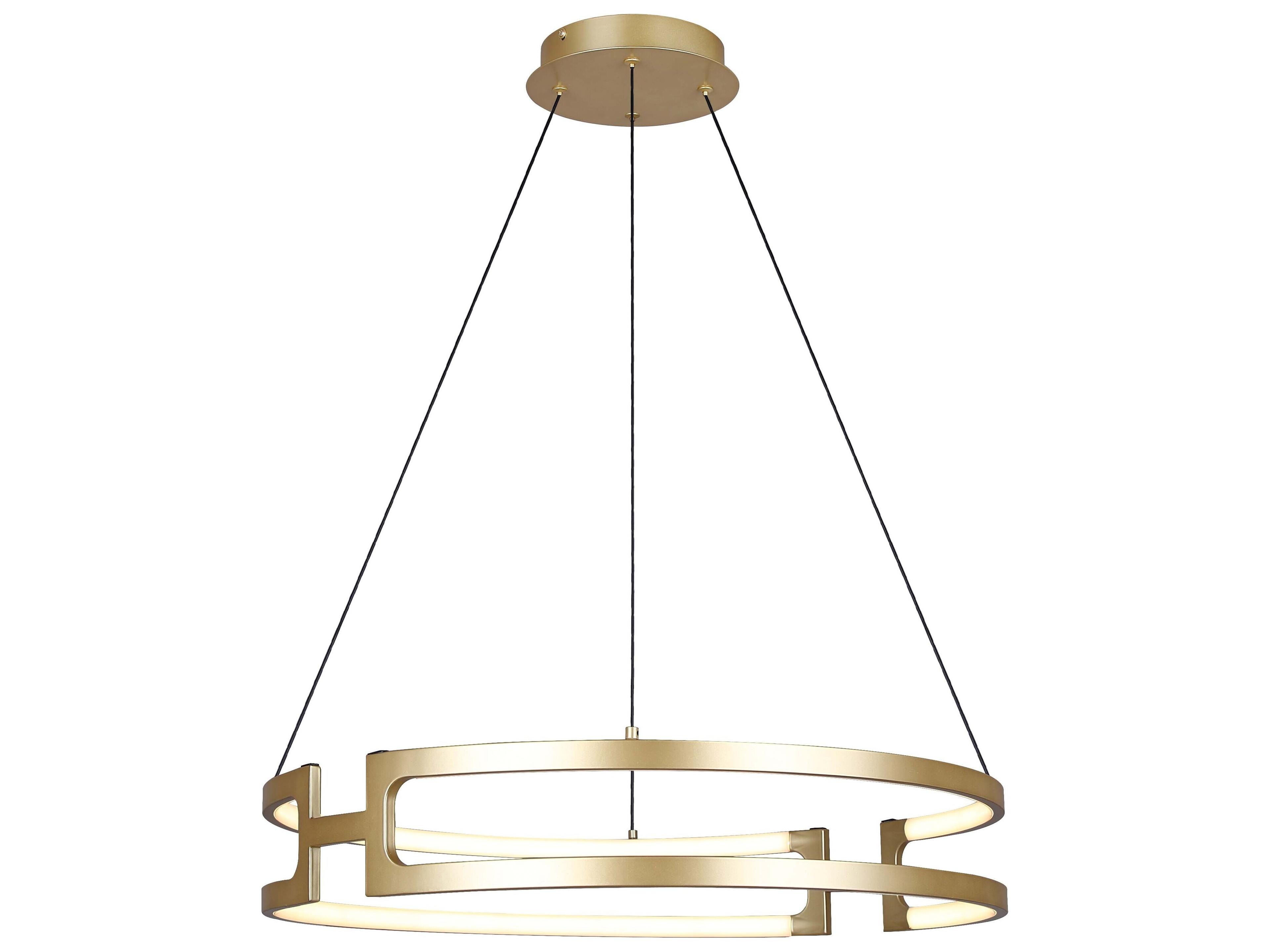 Bettony 1 -light Gold LED Round Pendant