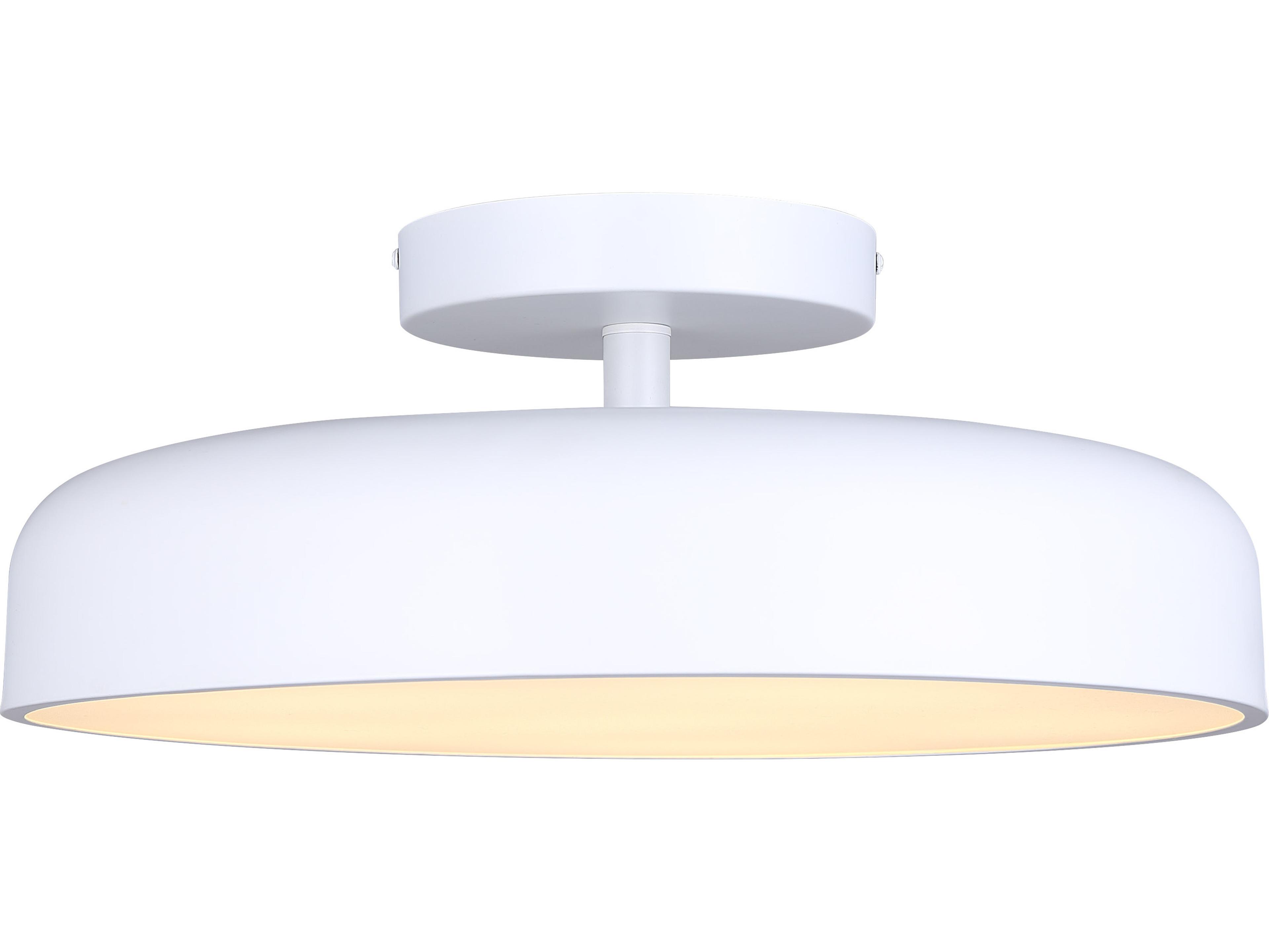 Canarm Zaria 1 -light White LED Round Pendant