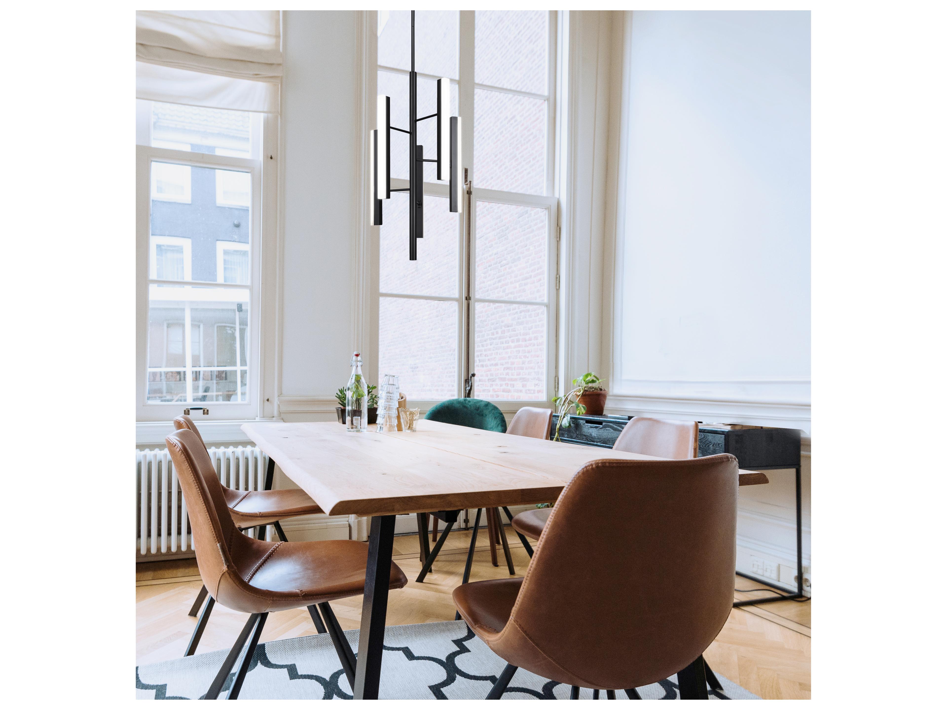 Canarm Yavin 5 -light Black Linear Chandelier