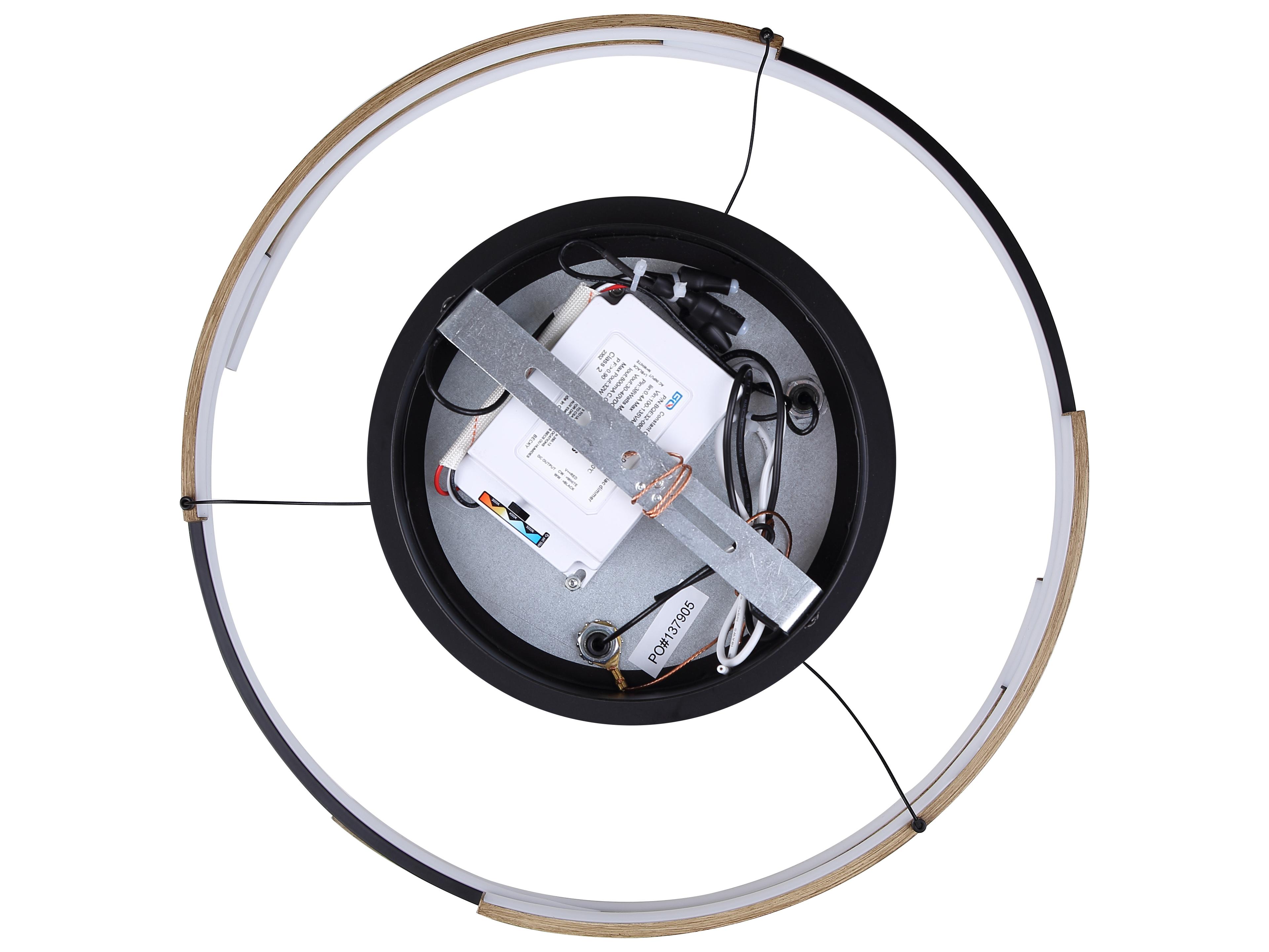 Canarm Azria 6 -light Black LED Round Pendant