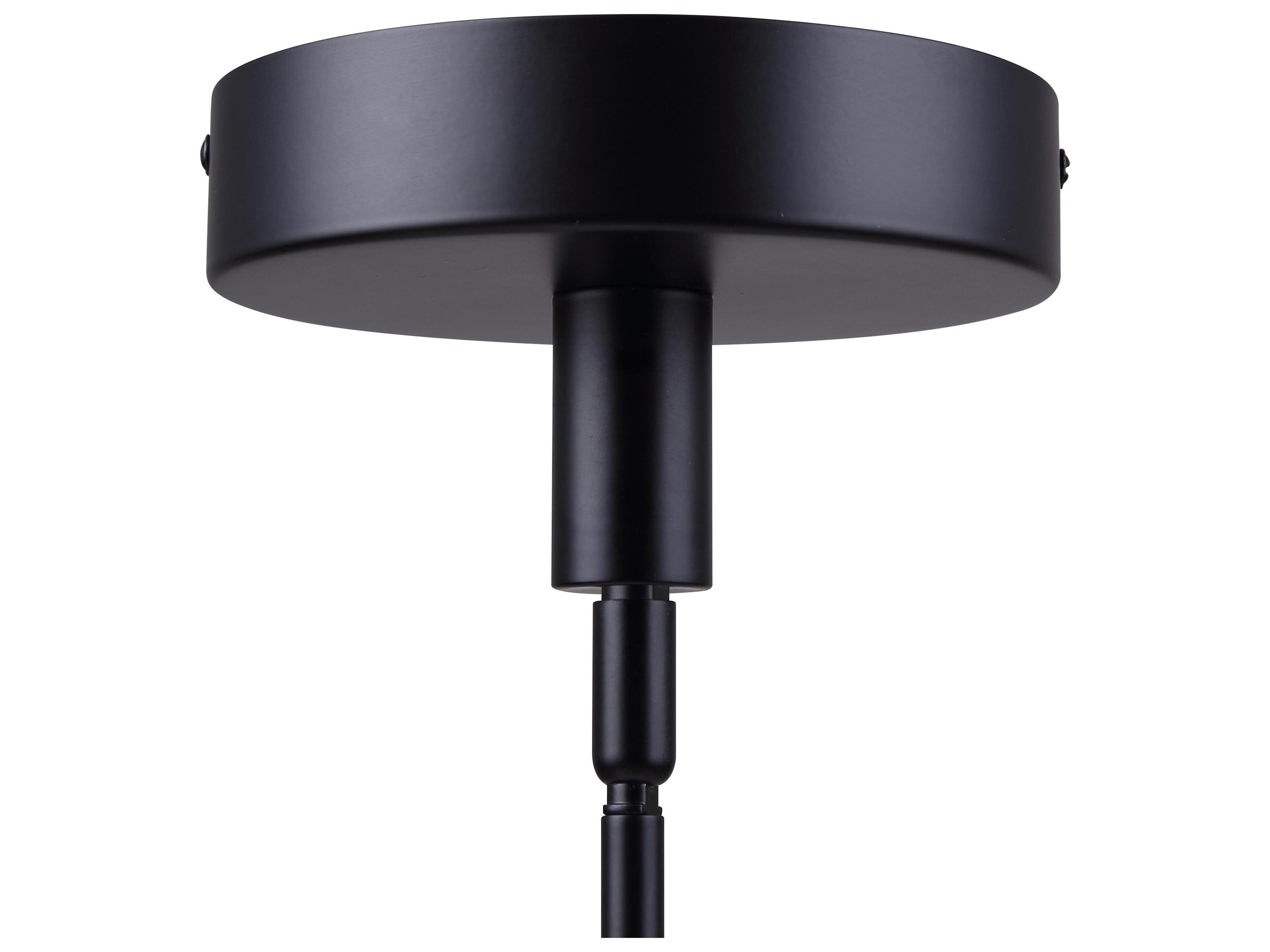 Canarm Carmynn 1 -light Black LED Drum Pendant