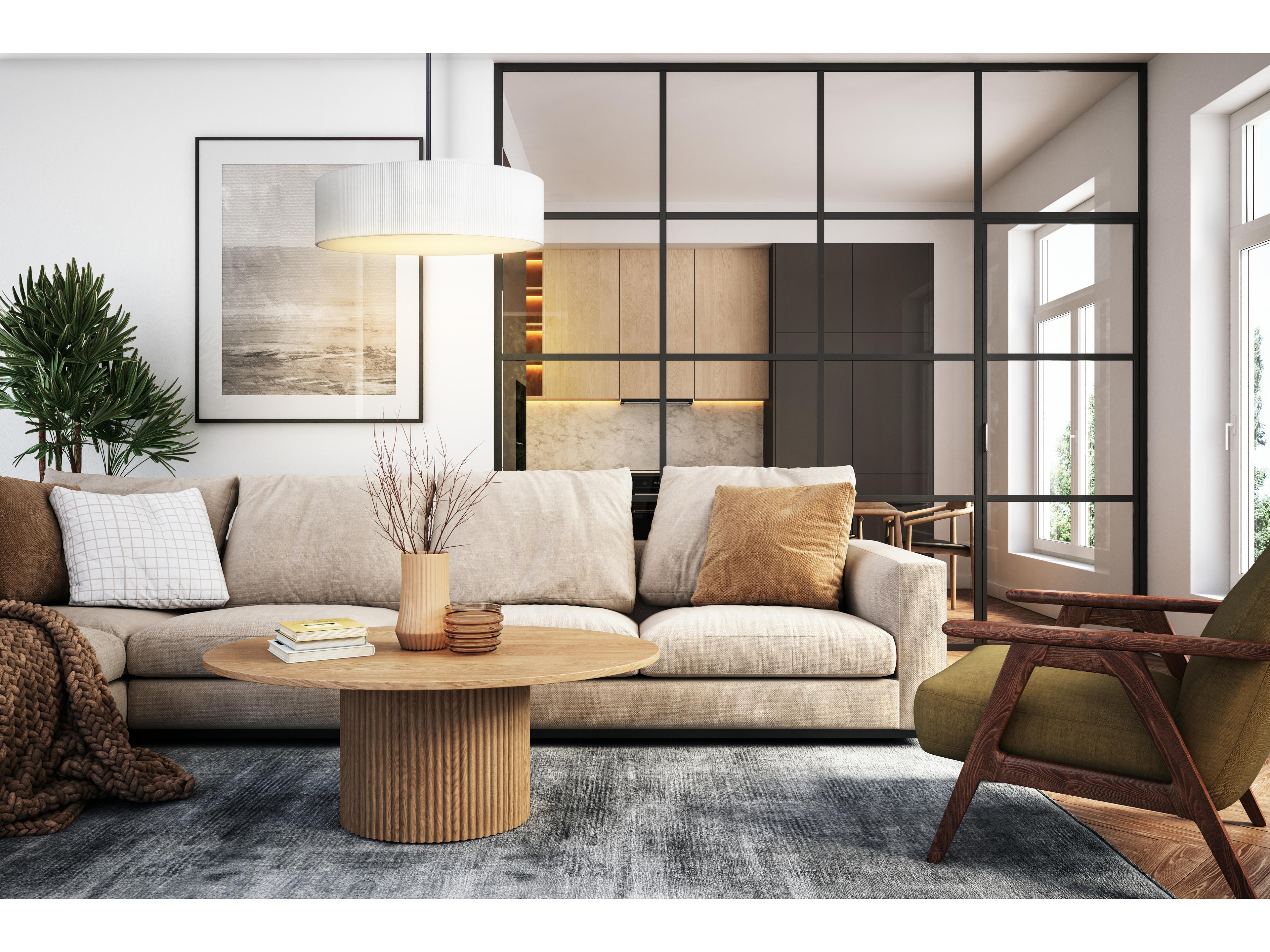 Canarm Carmynn 1 -light Black LED Drum Pendant