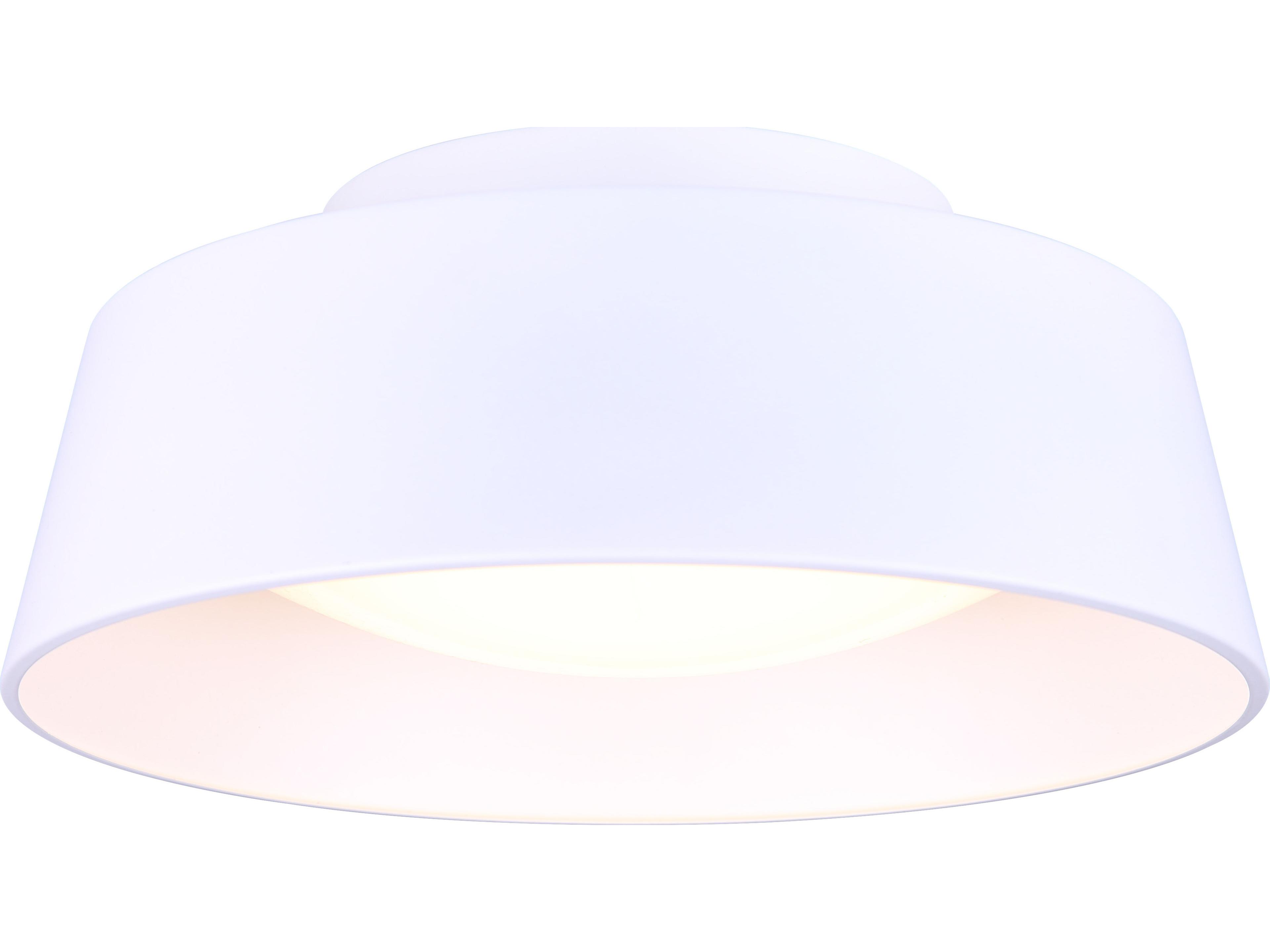 Adira 1 -light White LED Bowl Flush Mount