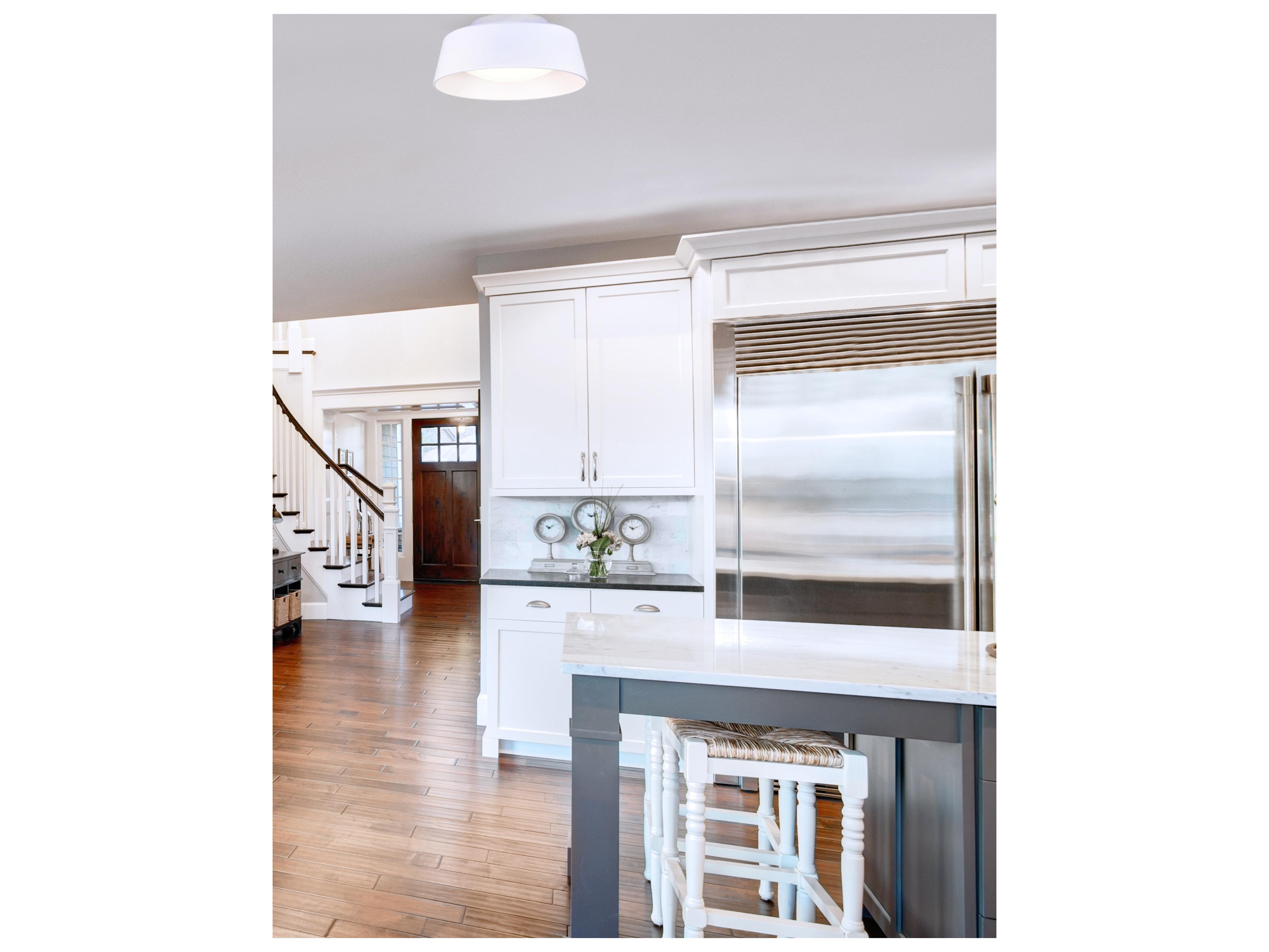 Canarm Adira 1 -light White LED Bowl Flush Mount