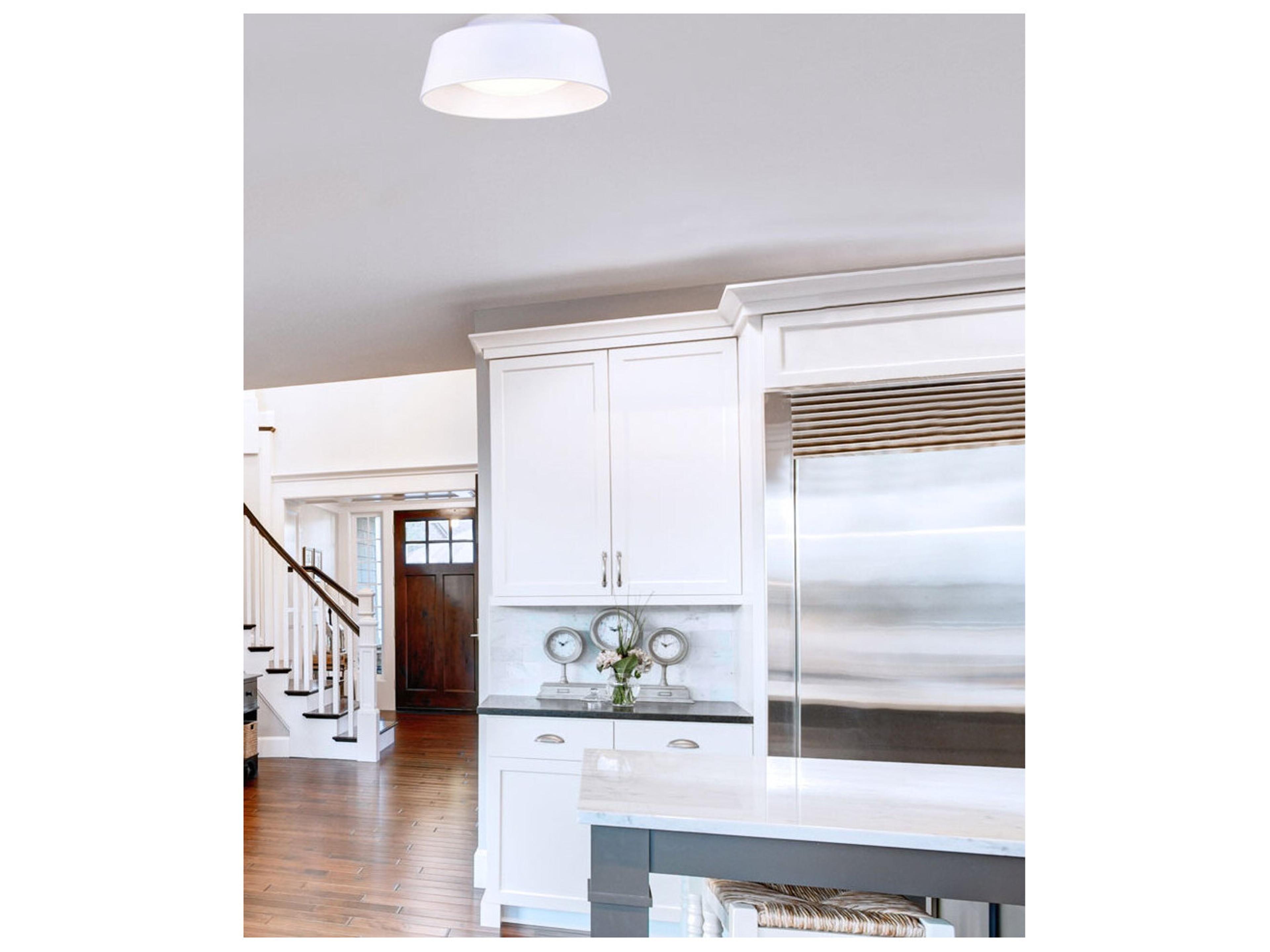 Canarm Adira 1 -light White LED Bowl Flush Mount