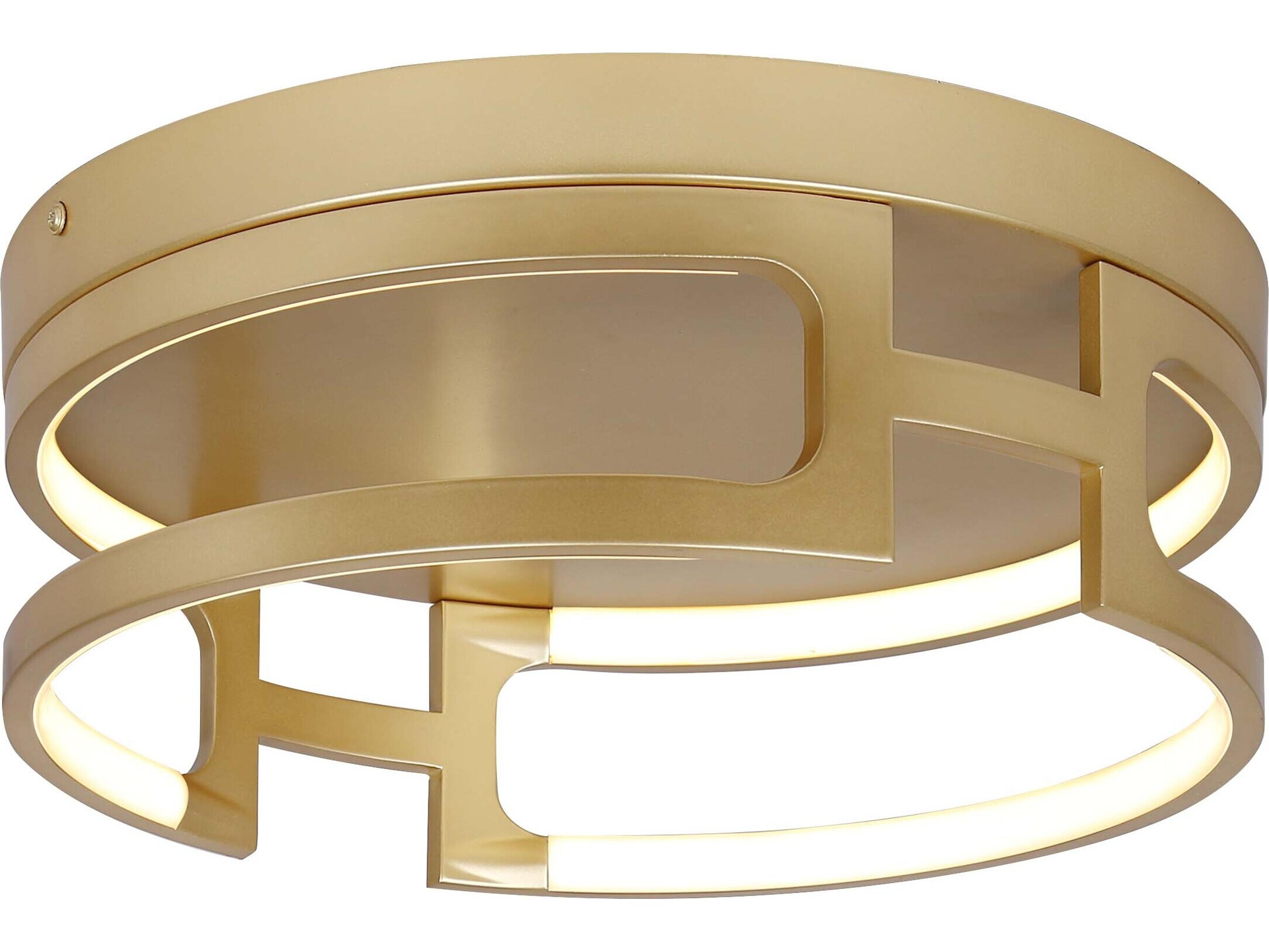 Bettony Gold LED Round Flush Mount
