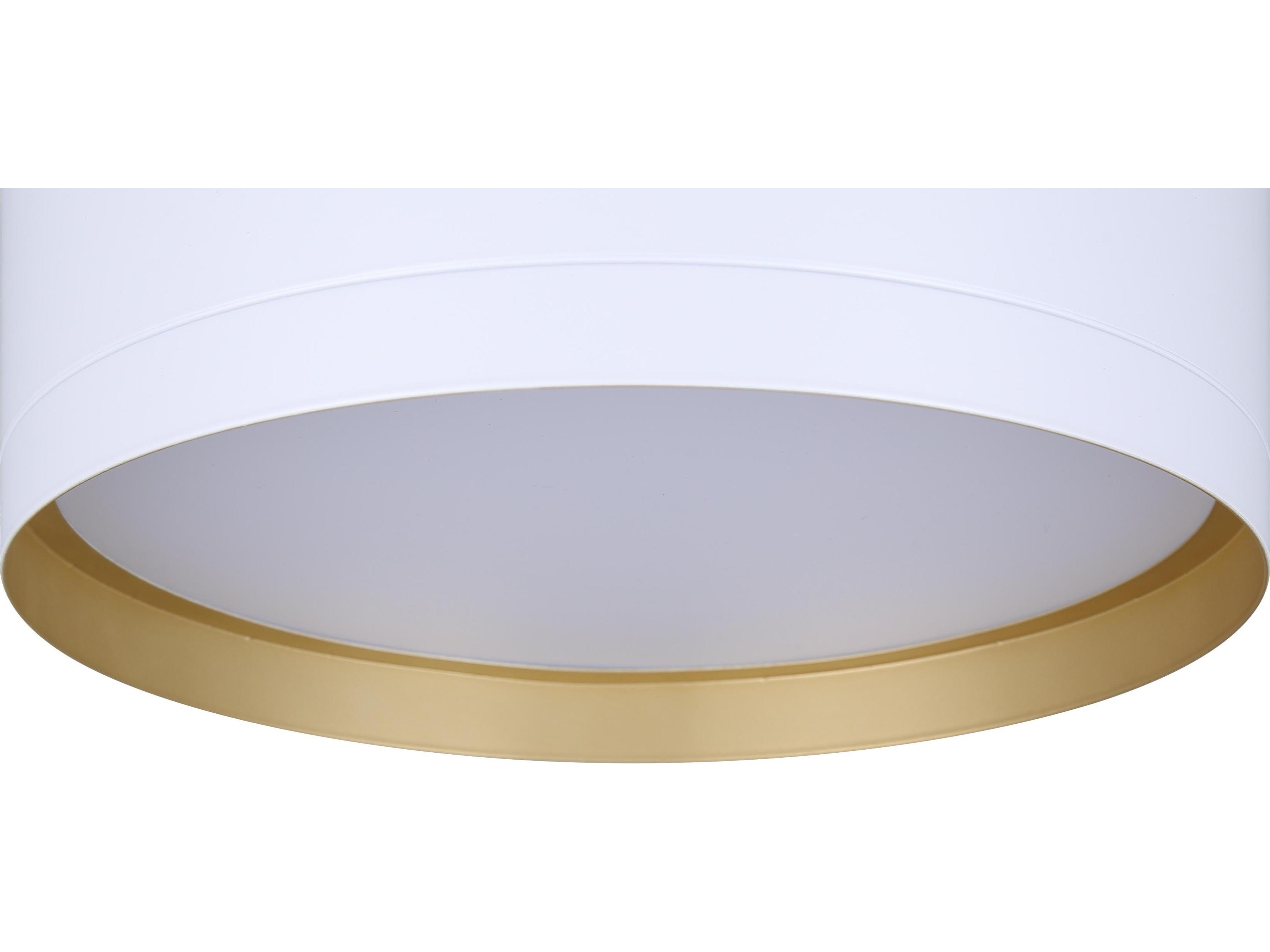 Canarm Kyrie 1 -light White LED Round Flush Mount