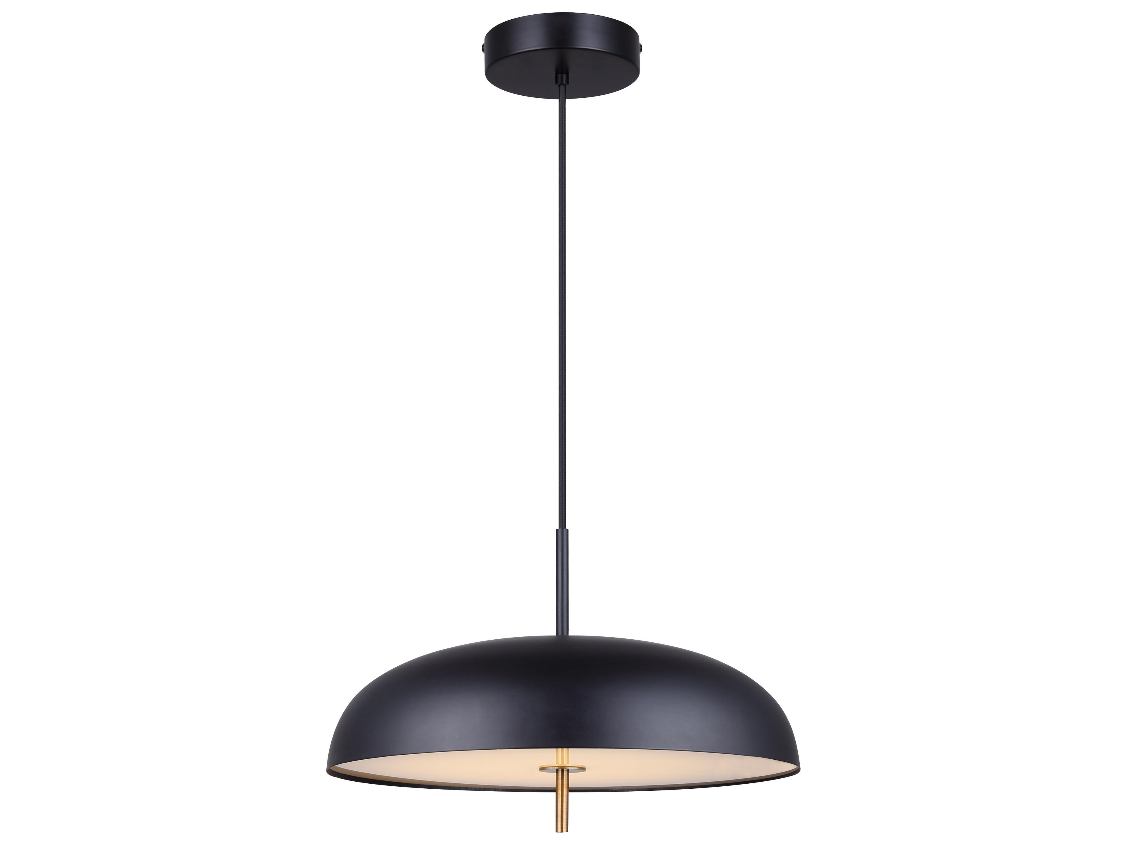 Kelvin 1 -light Black Dome Pendant