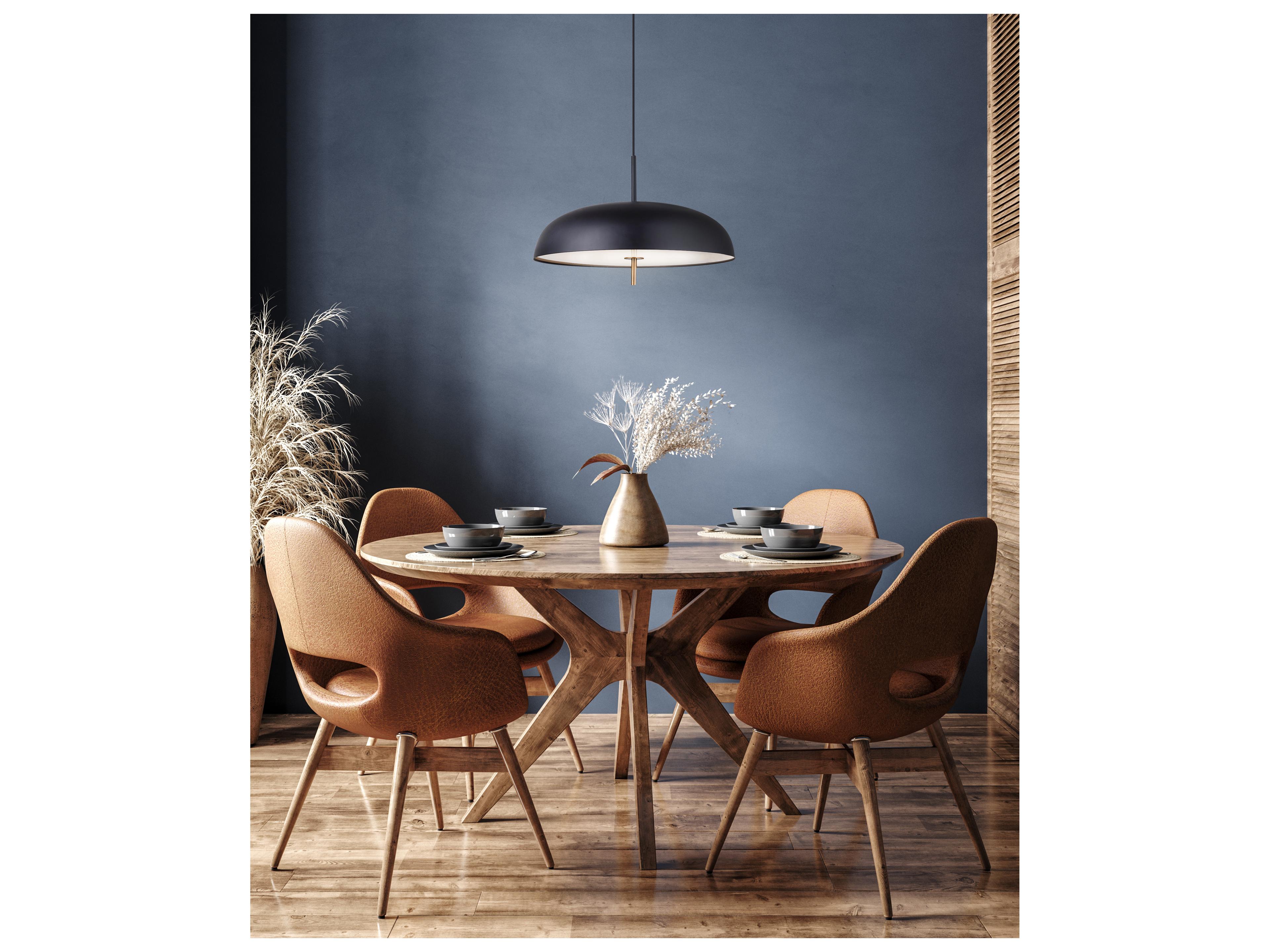 Canarm Kelvin 1 -light Black Dome Pendant