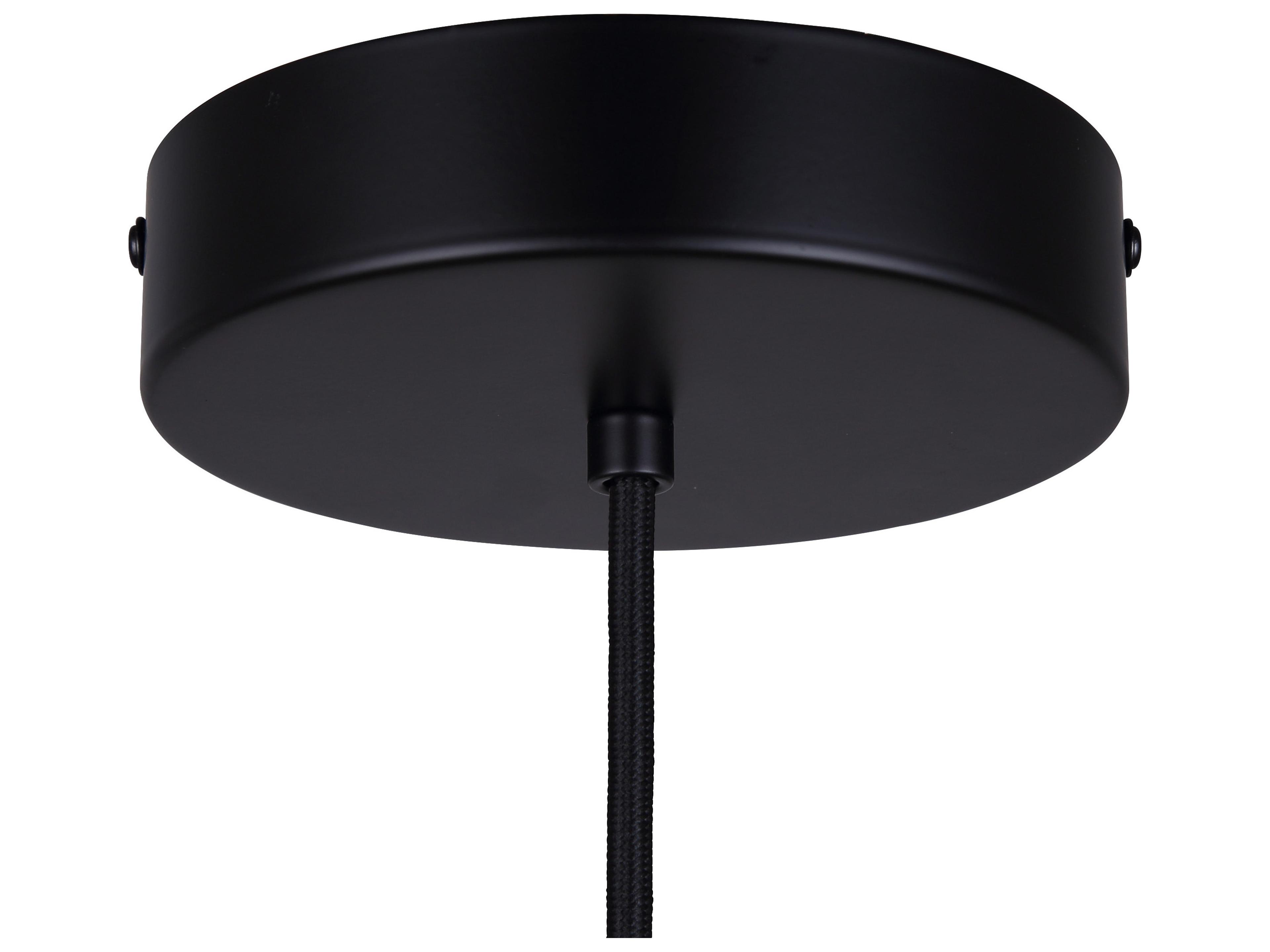 Canarm Kelvin 1 -light Black Dome Pendant