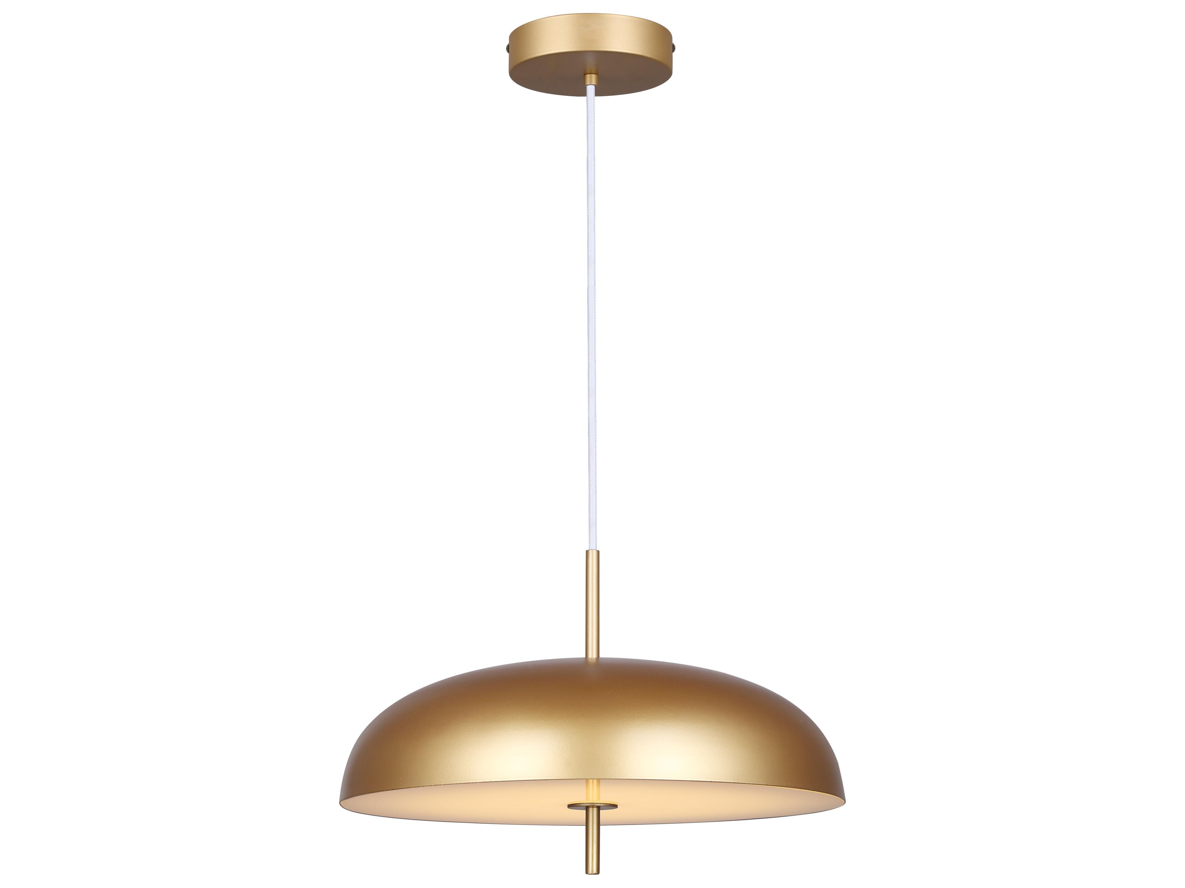 Kelvin 1 -light Gold LED Dome Pendant