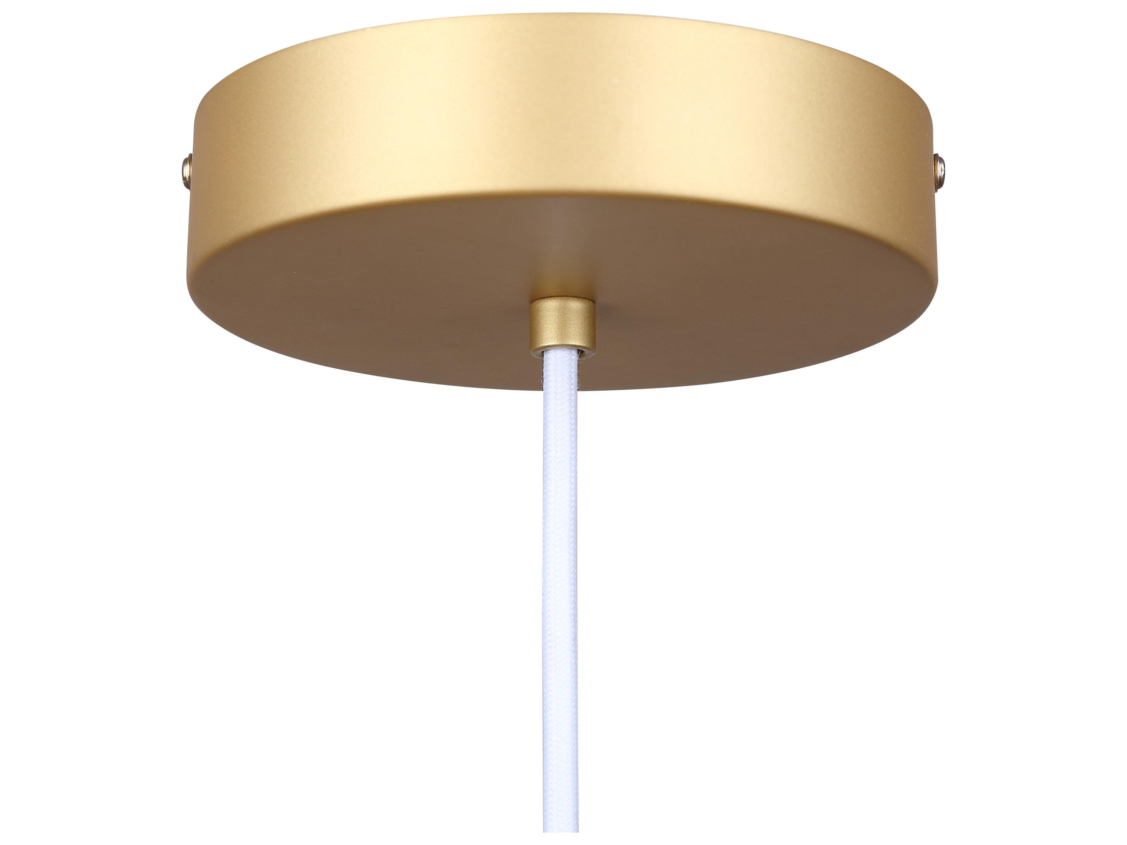 Canarm Kelvin 1 -light Gold LED Dome Pendant