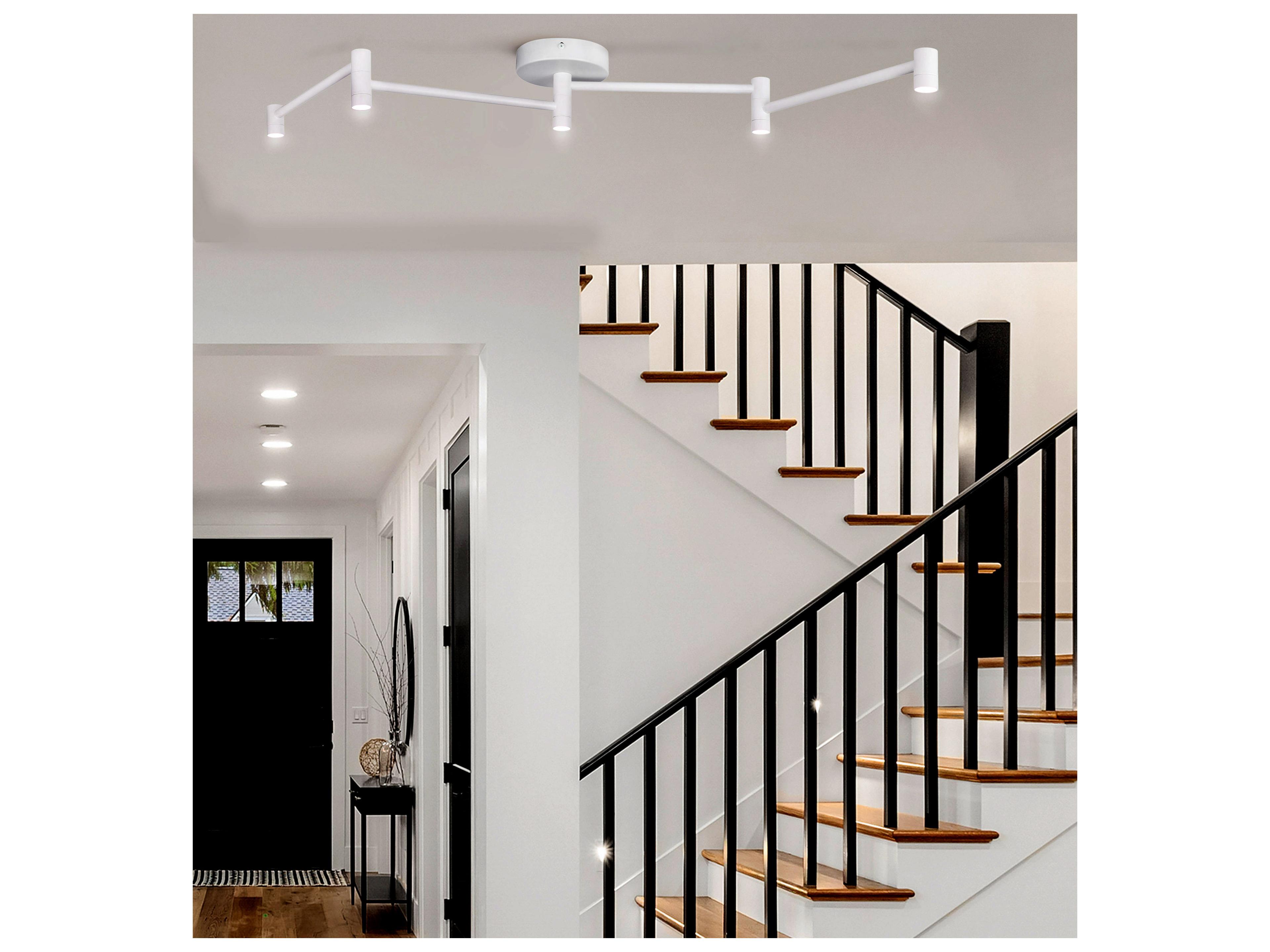 Canarm Axa 4 -light White LED Cylinder Linear Track & Rail Light