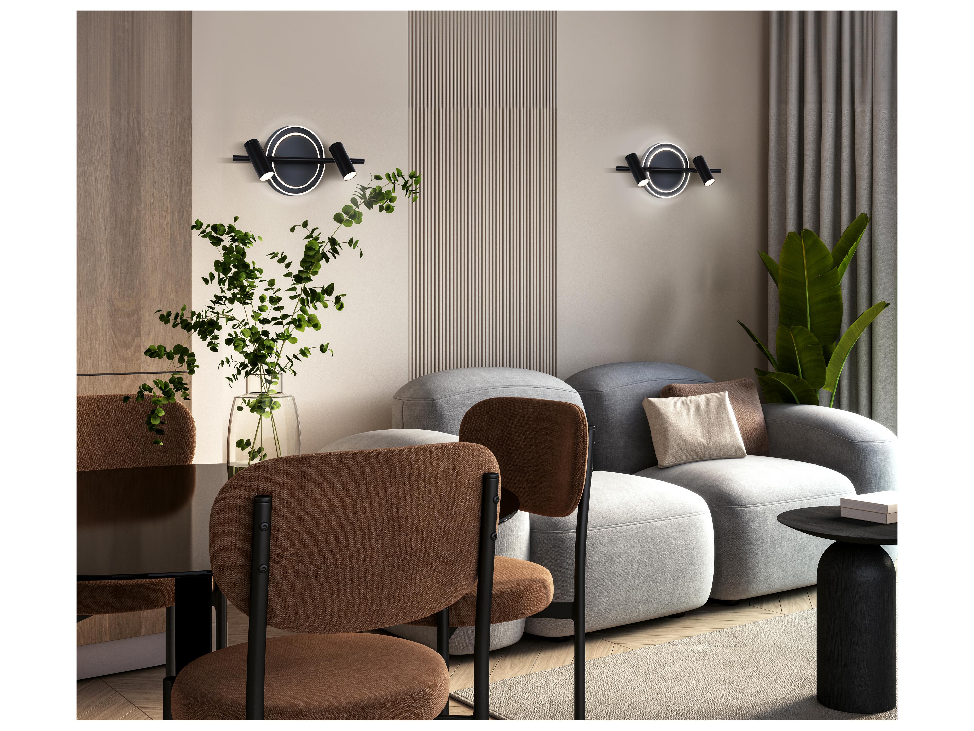 Canarm Denver 2 -light Black LED Cylinder Track & Rail Light