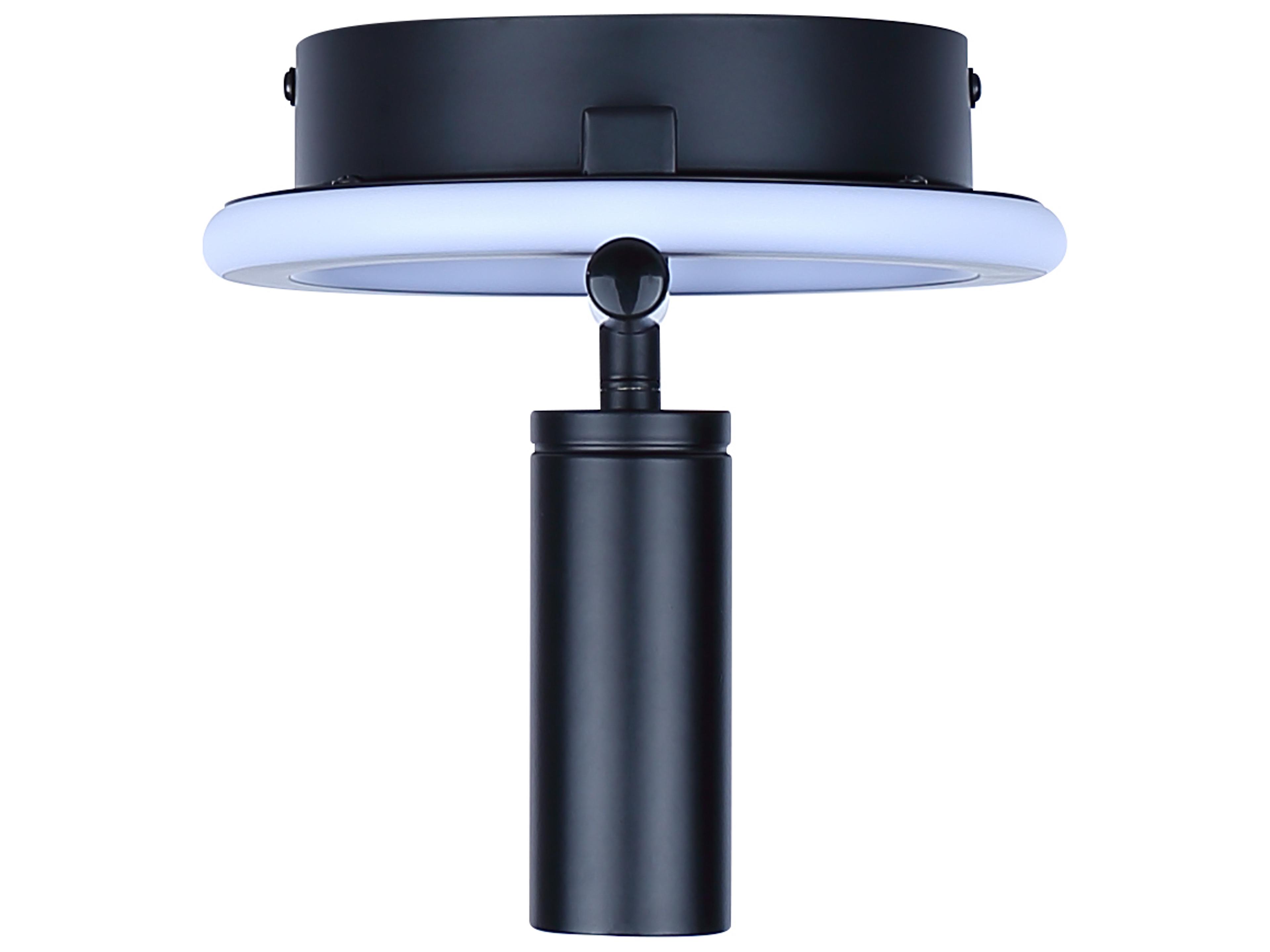 Canarm Denver 2 -light Black LED Cylinder Track & Rail Light