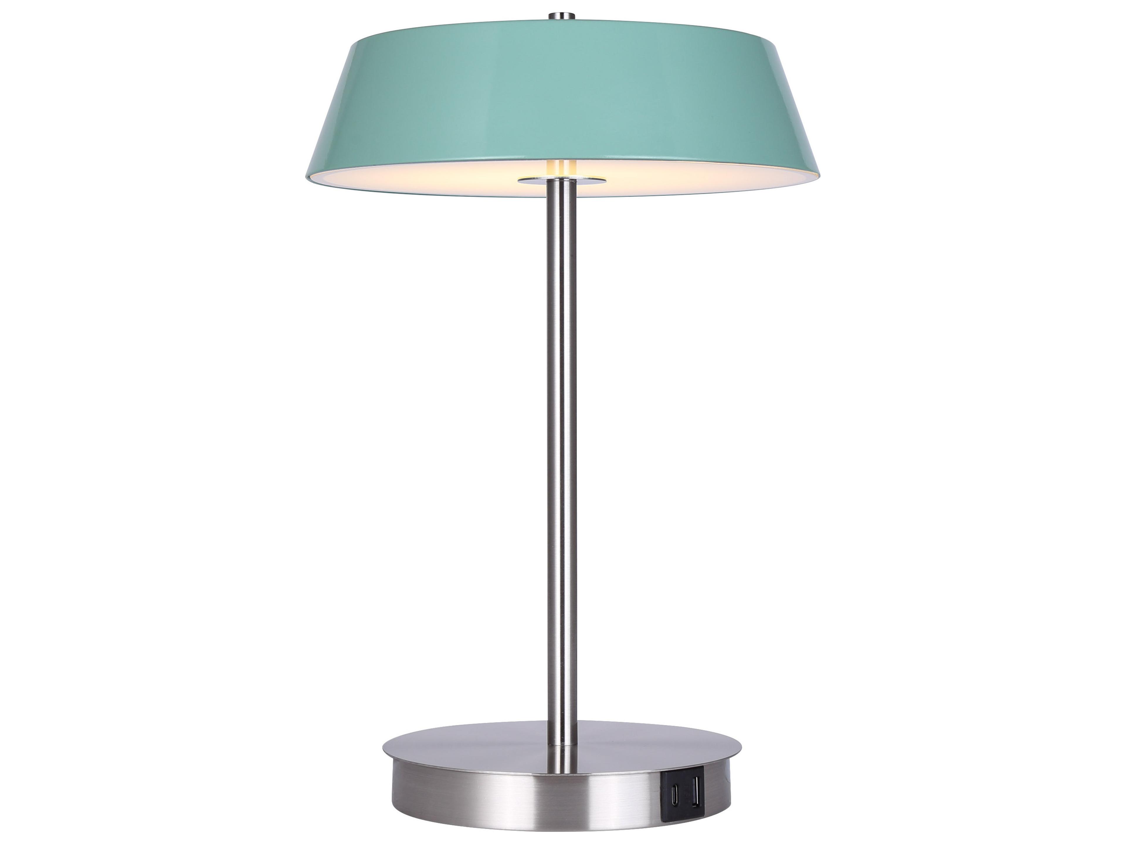 Jessa Nickel LED Table Lamp