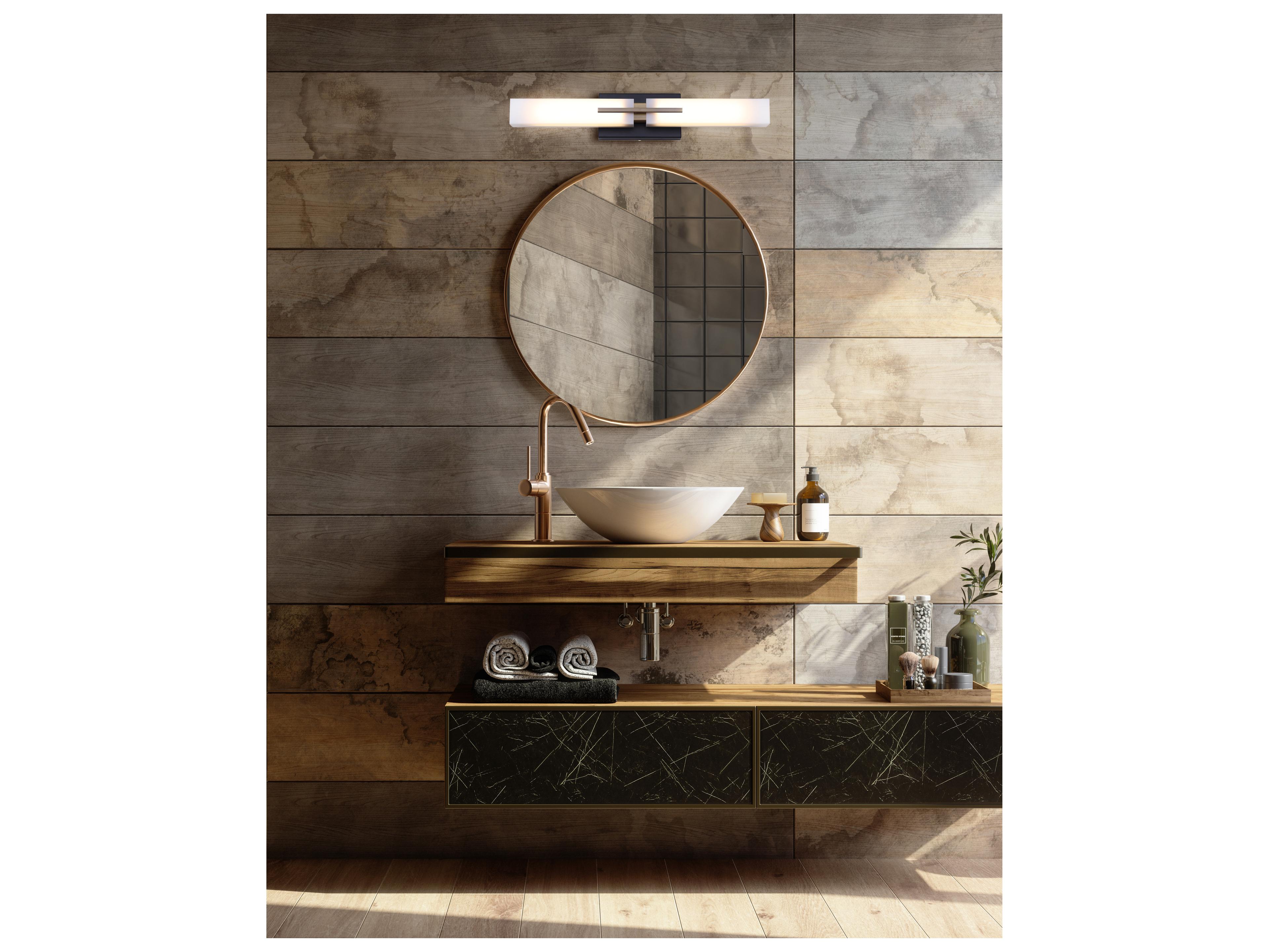 Canarm Hazel 2 -light Black LED Vanity Light