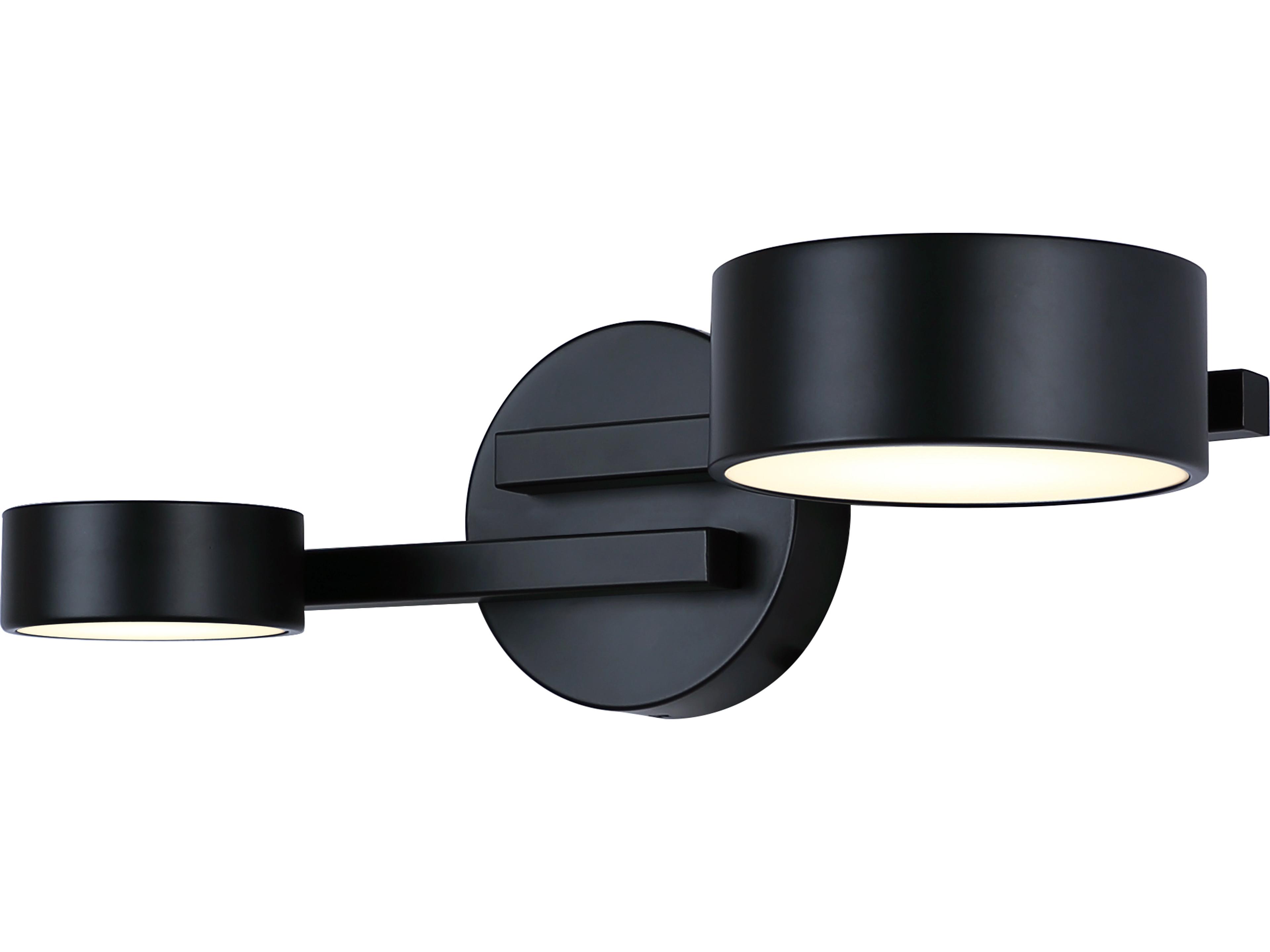 Montgomery 2 -light Black LED Wall Sconce