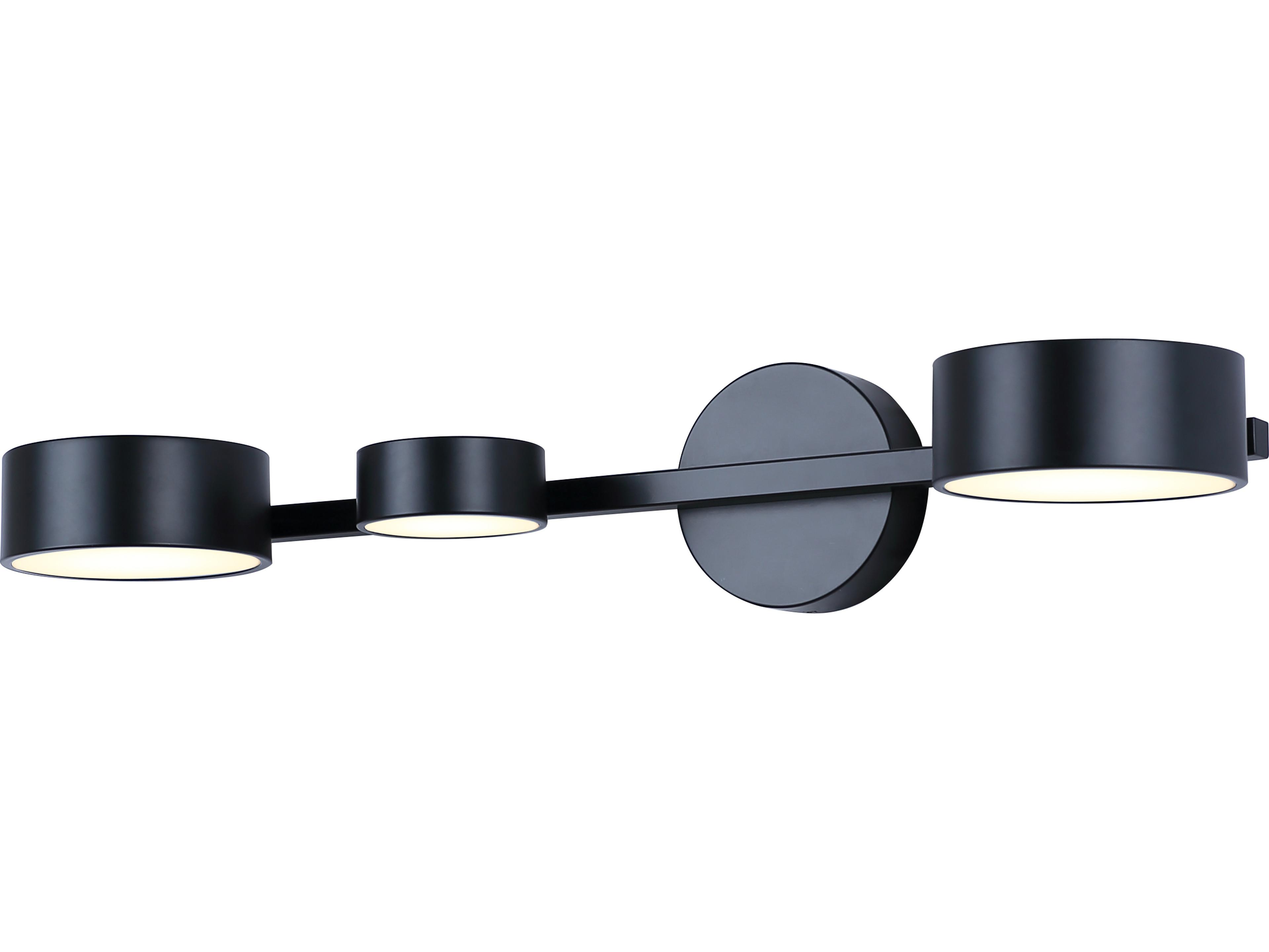 Montgomery 3 -light Black LED Wall Sconce