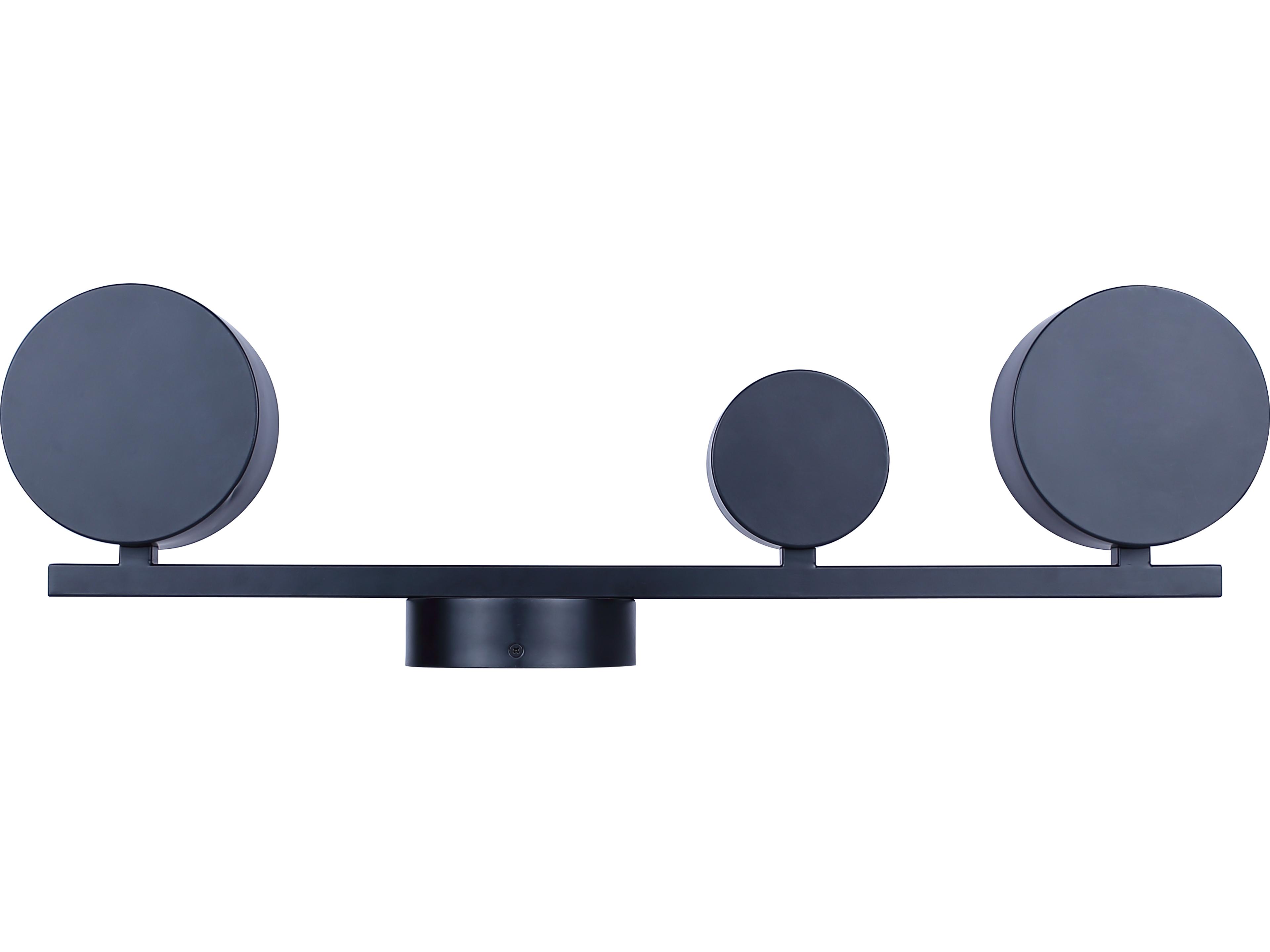 Canarm Montgomery 3 -light Black LED Wall Sconce