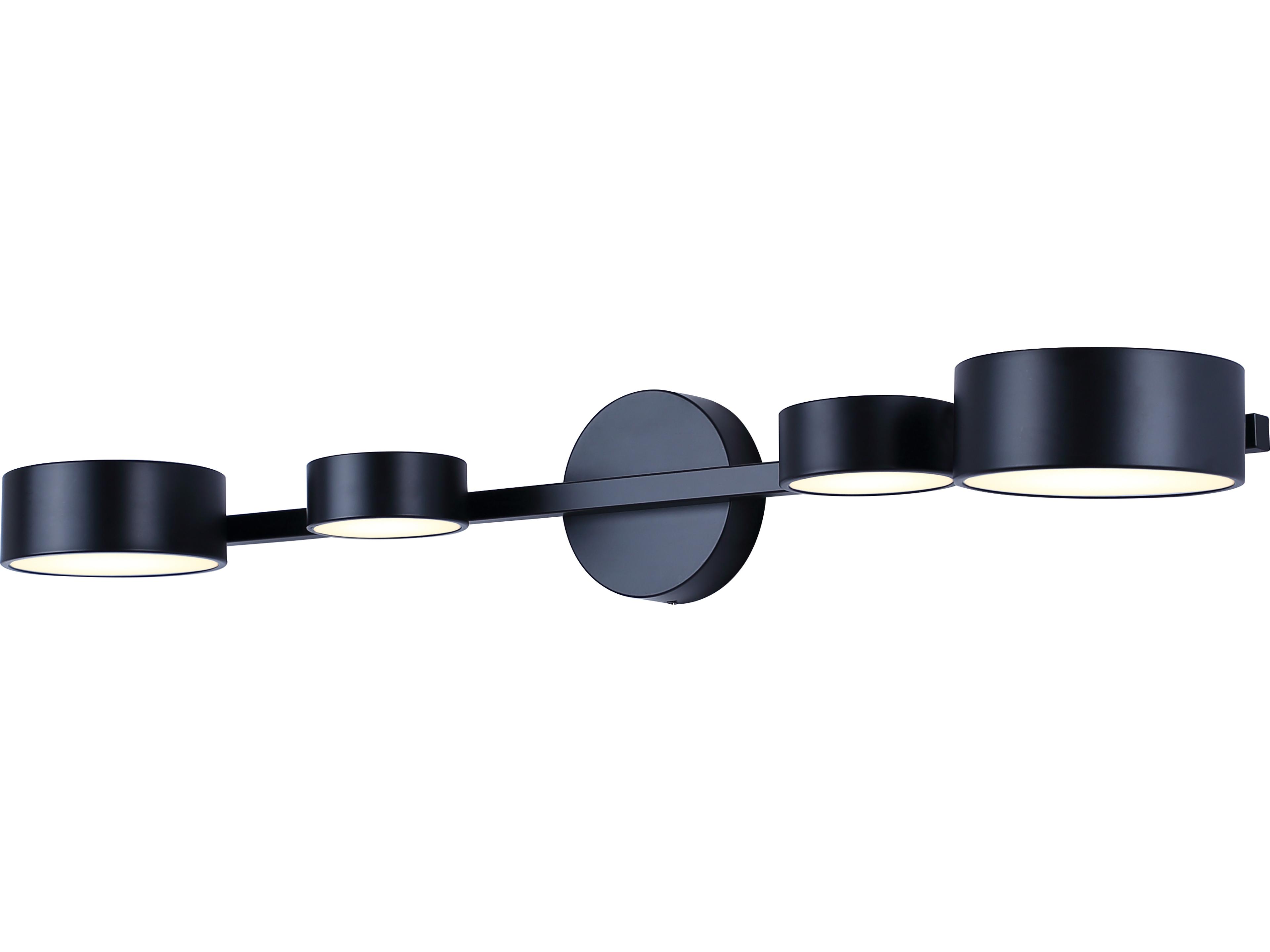 Montgomery 4 -light Black LED Wall Sconce