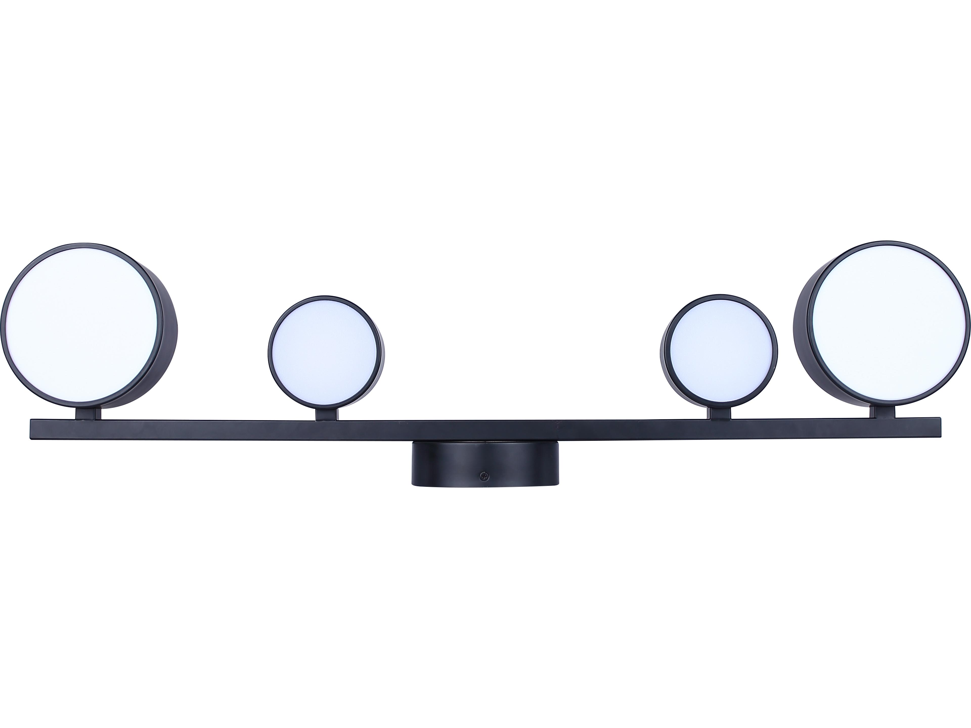 Canarm Montgomery 4 -light Black LED Wall Sconce