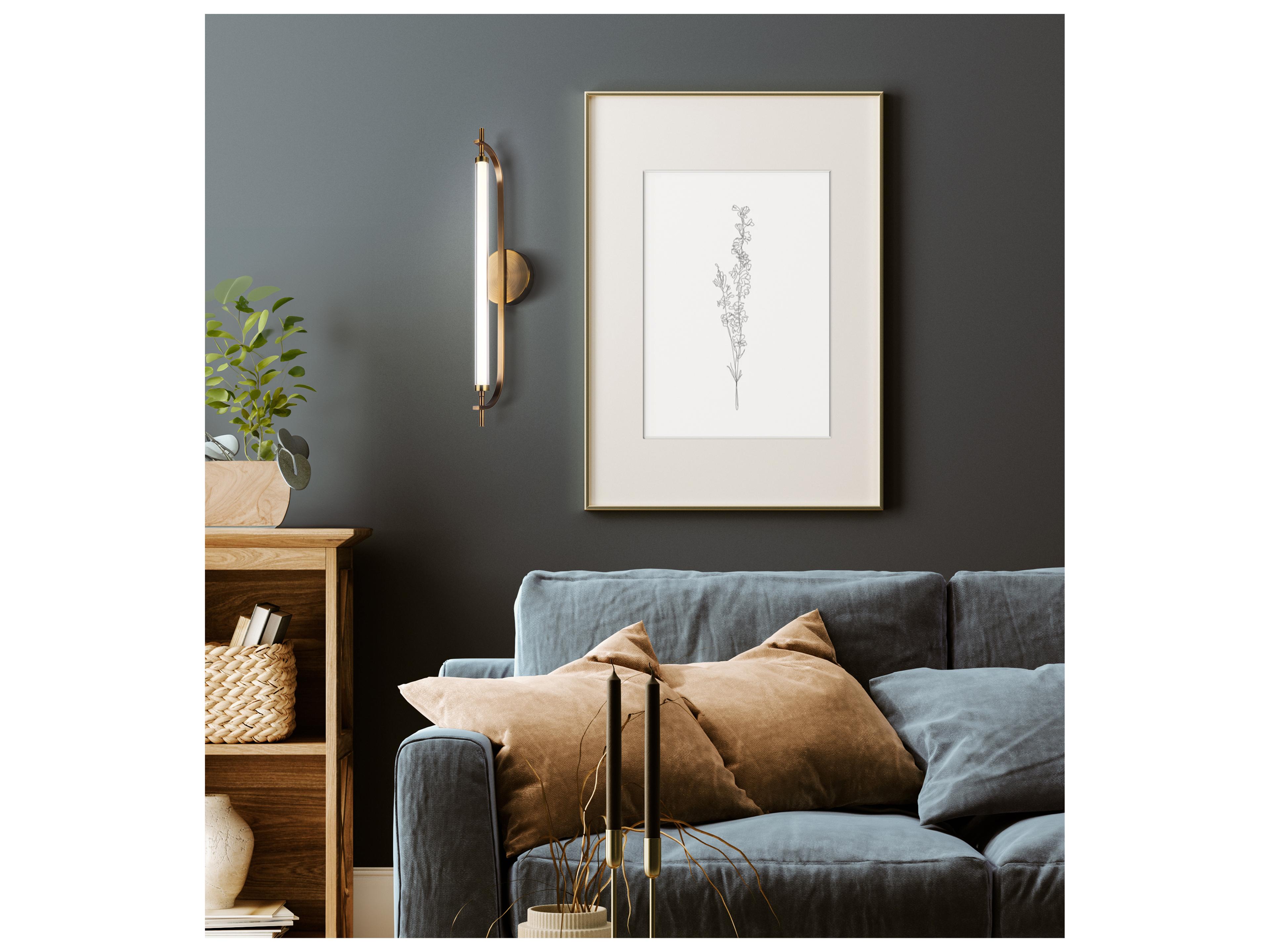 Canarm Keaton 1 -light Gold LED Wall Sconce