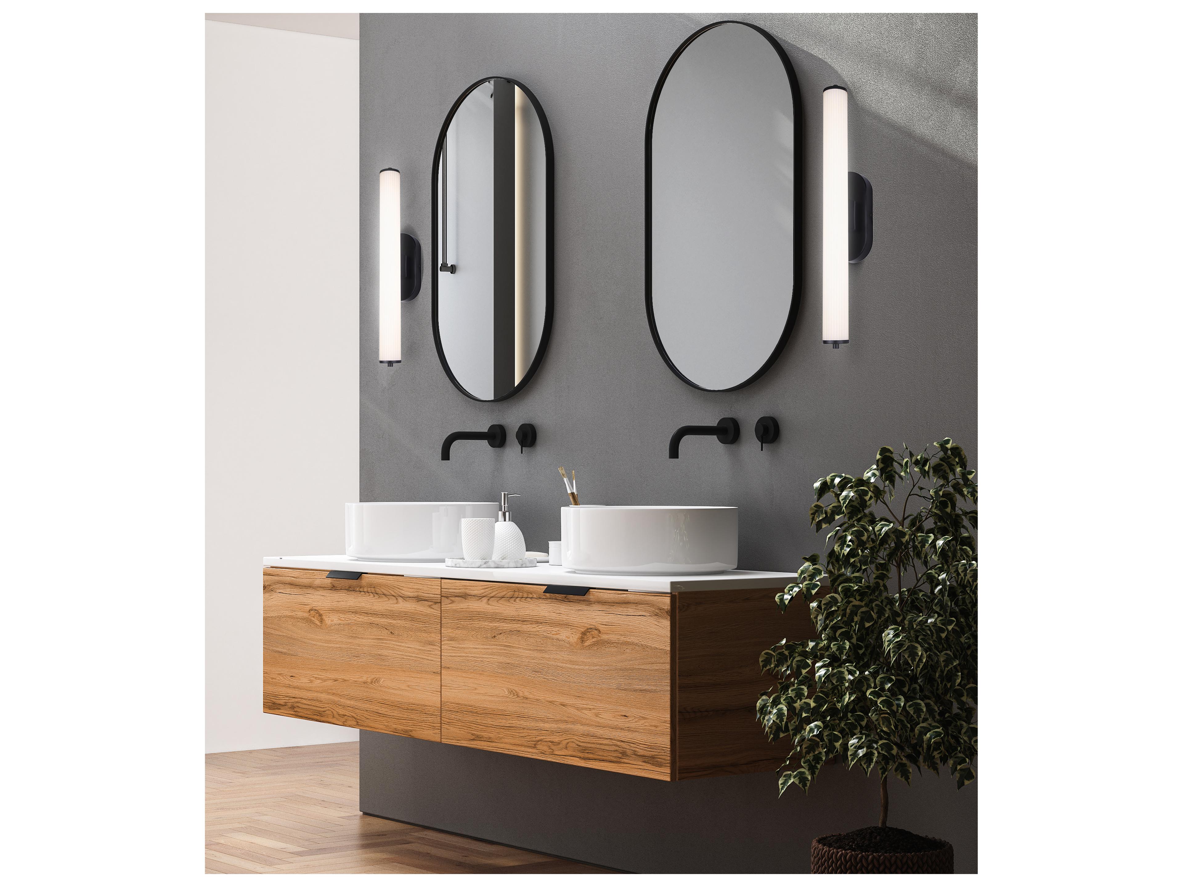 Canarm Ozzy 1 -light Black LED Wall Sconce