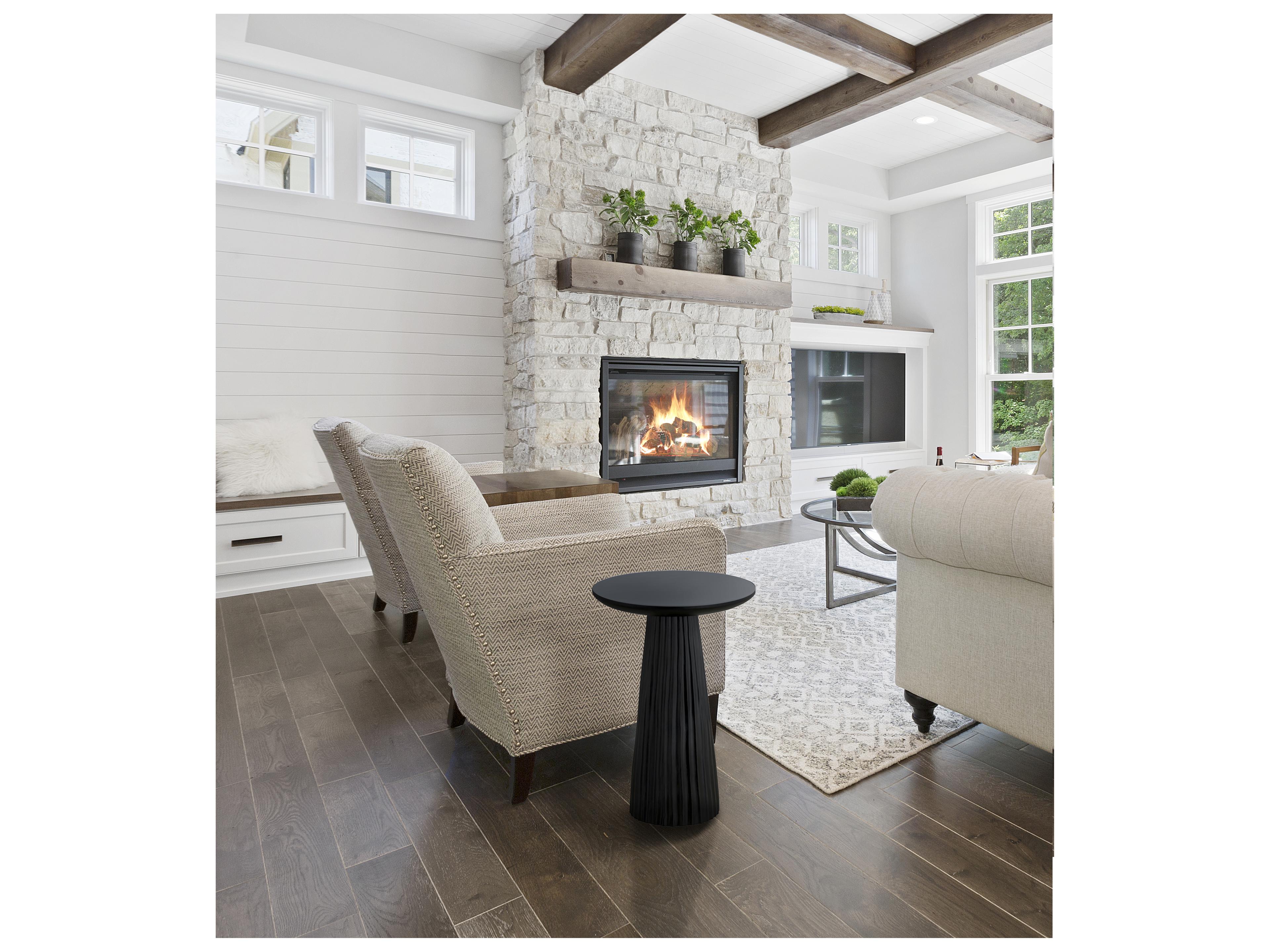 Canarm Jai Round Wood End Table