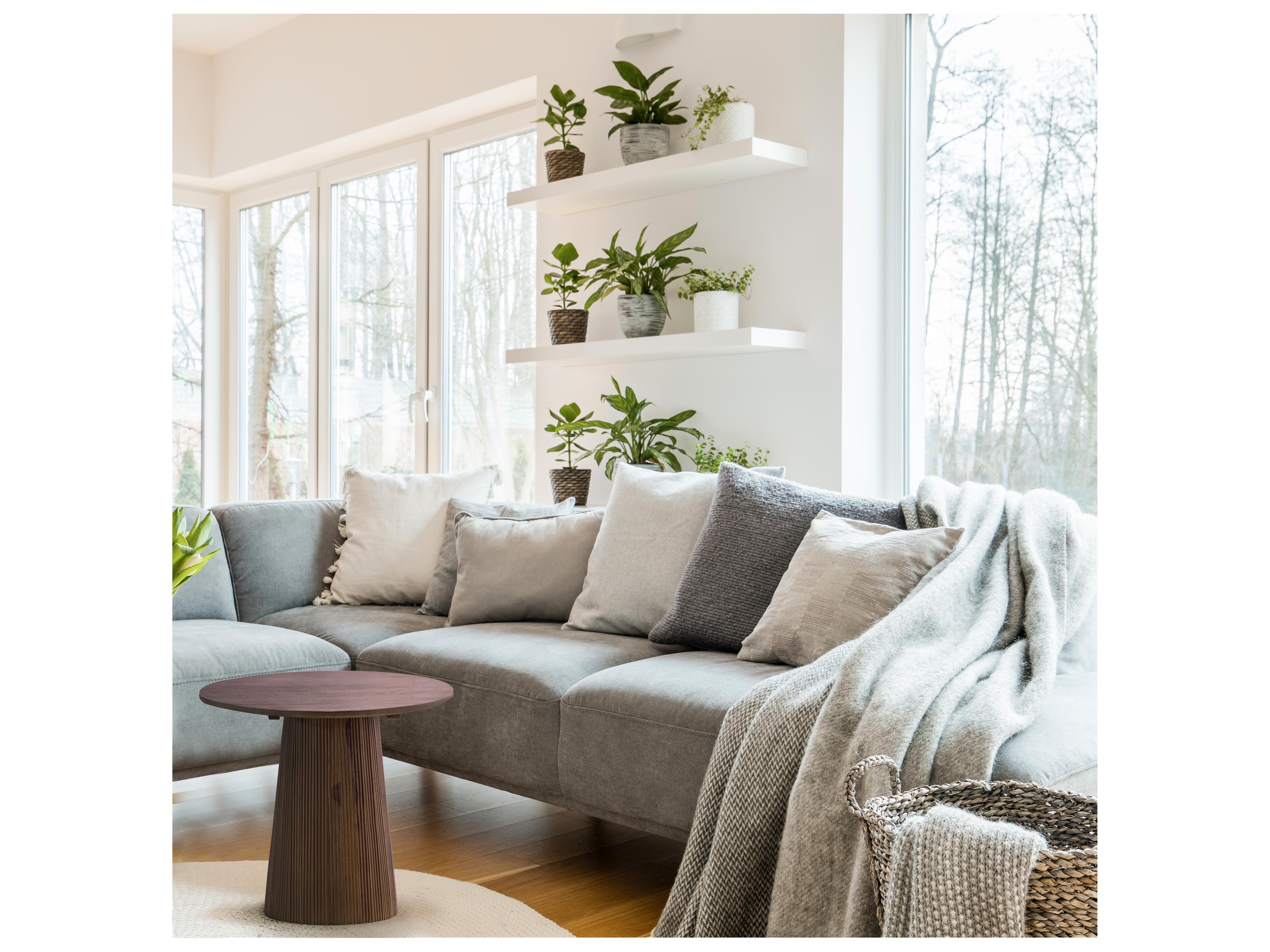 Canarm Madhy Round Wood End Table