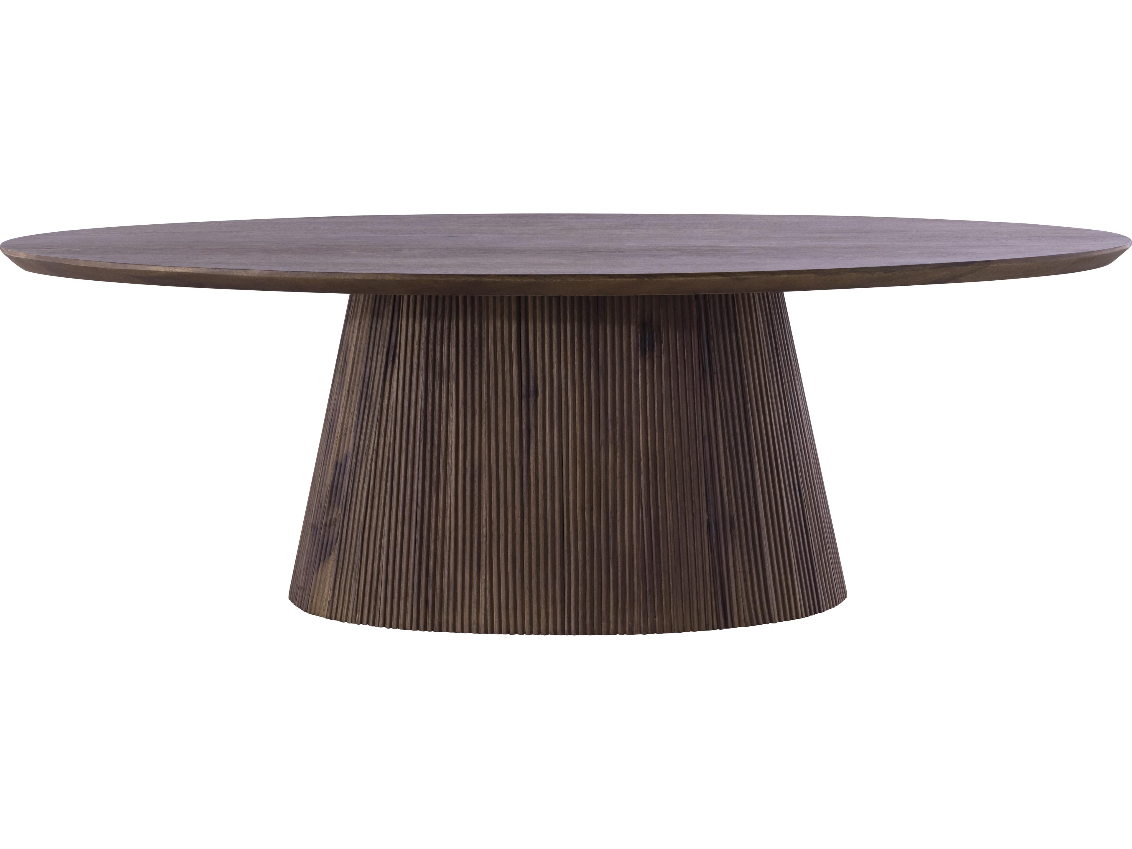 Madhy Oval Wood Coffee Table